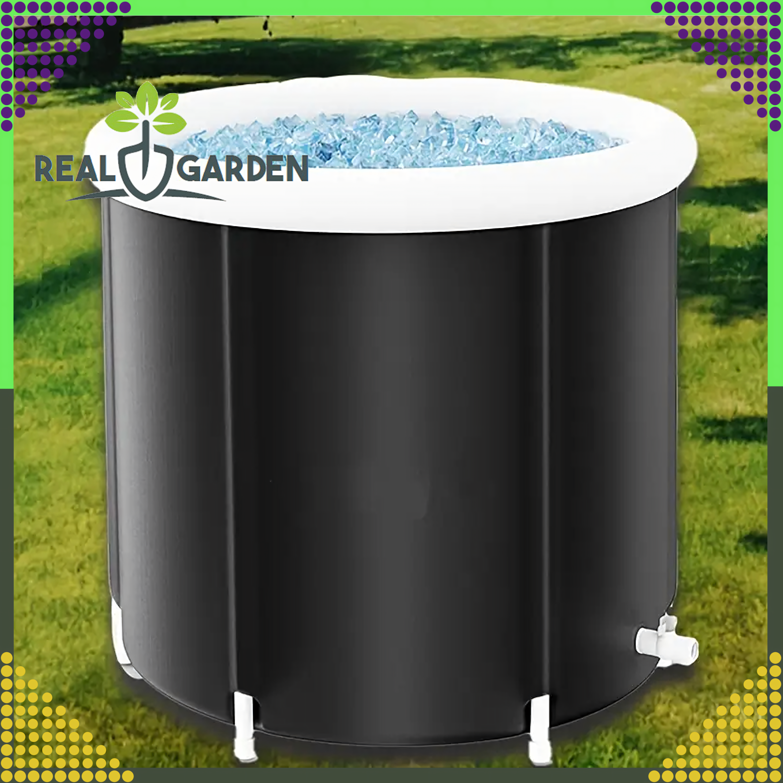 Beczka Balia Wanna Lodowa do Morsowania Kąpieli Przenośna Składana Pompka - obrazek 3