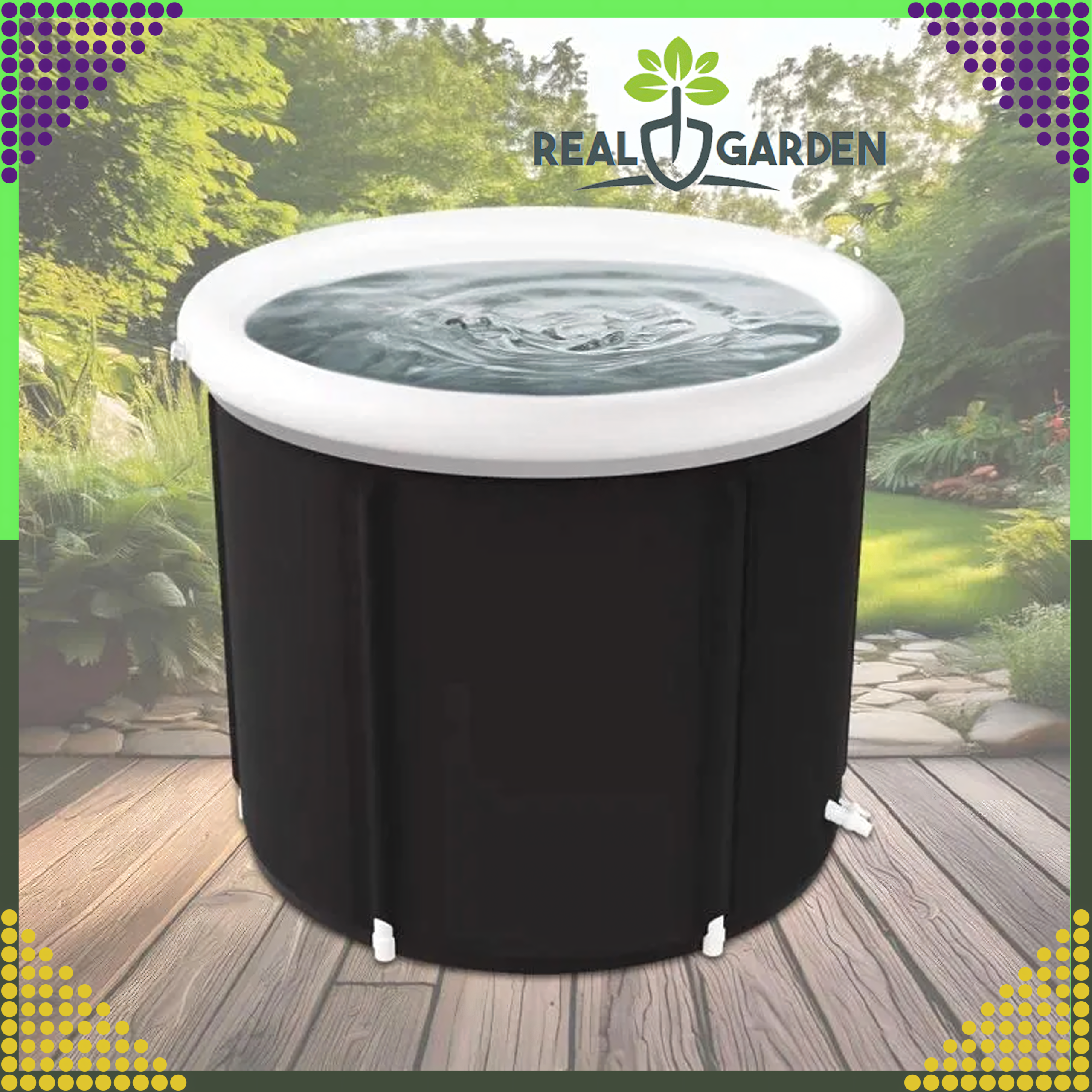 Beczka Balia Wanna Lodowa do Morsowania Kąpieli Przenośna Składana Pompka - obrazek 11