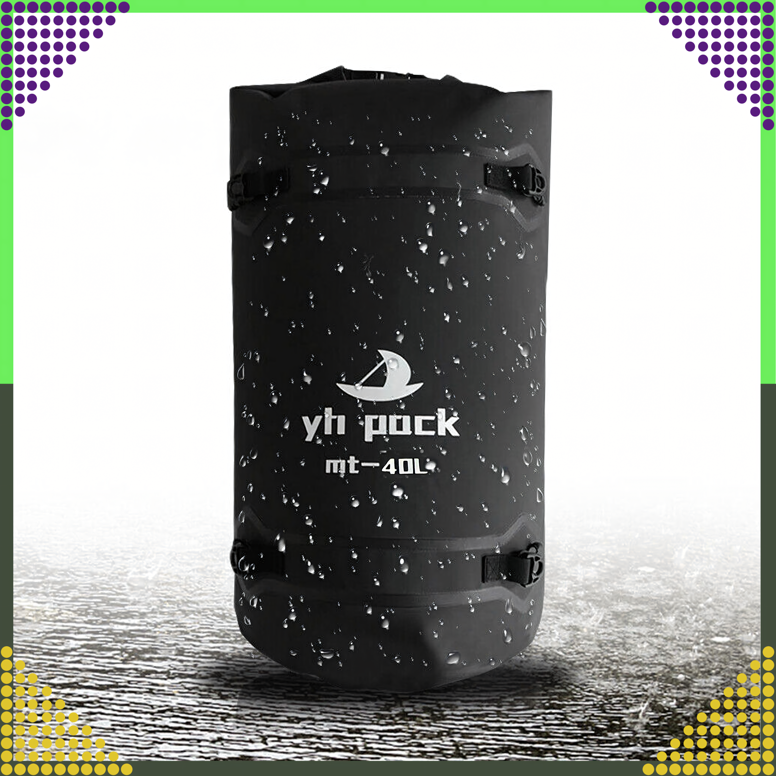 Wodoodporna Torba Motocyklowa na Motor Rower Ramię Sakwa Bagażowa 40L - obrazek 7