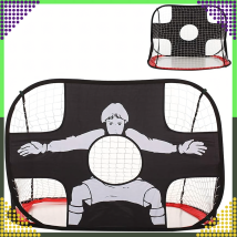 2w1 Bramka Składana Treningowa do Piłki Nożnej Piłkarska Mata do Celowania