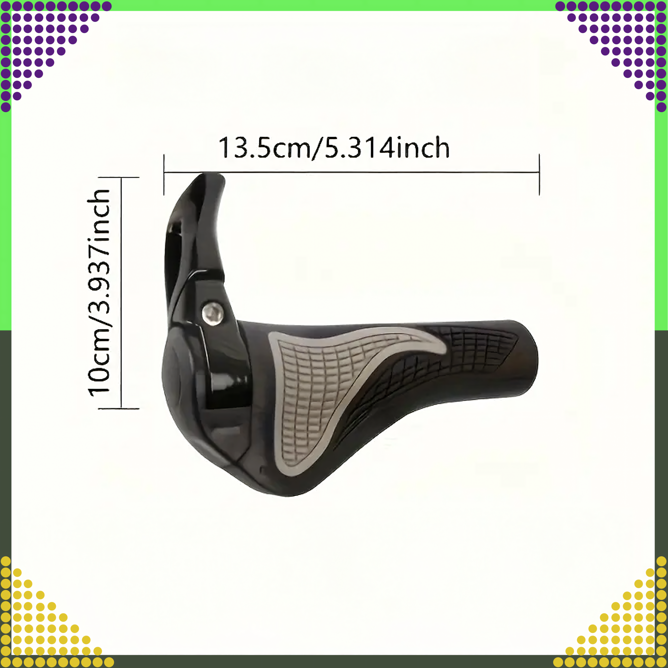 Gripy Chwyty Rowerowe z Rogami Rączki do Roweru Kierownicy Profilowane 2szt - obrazek 6