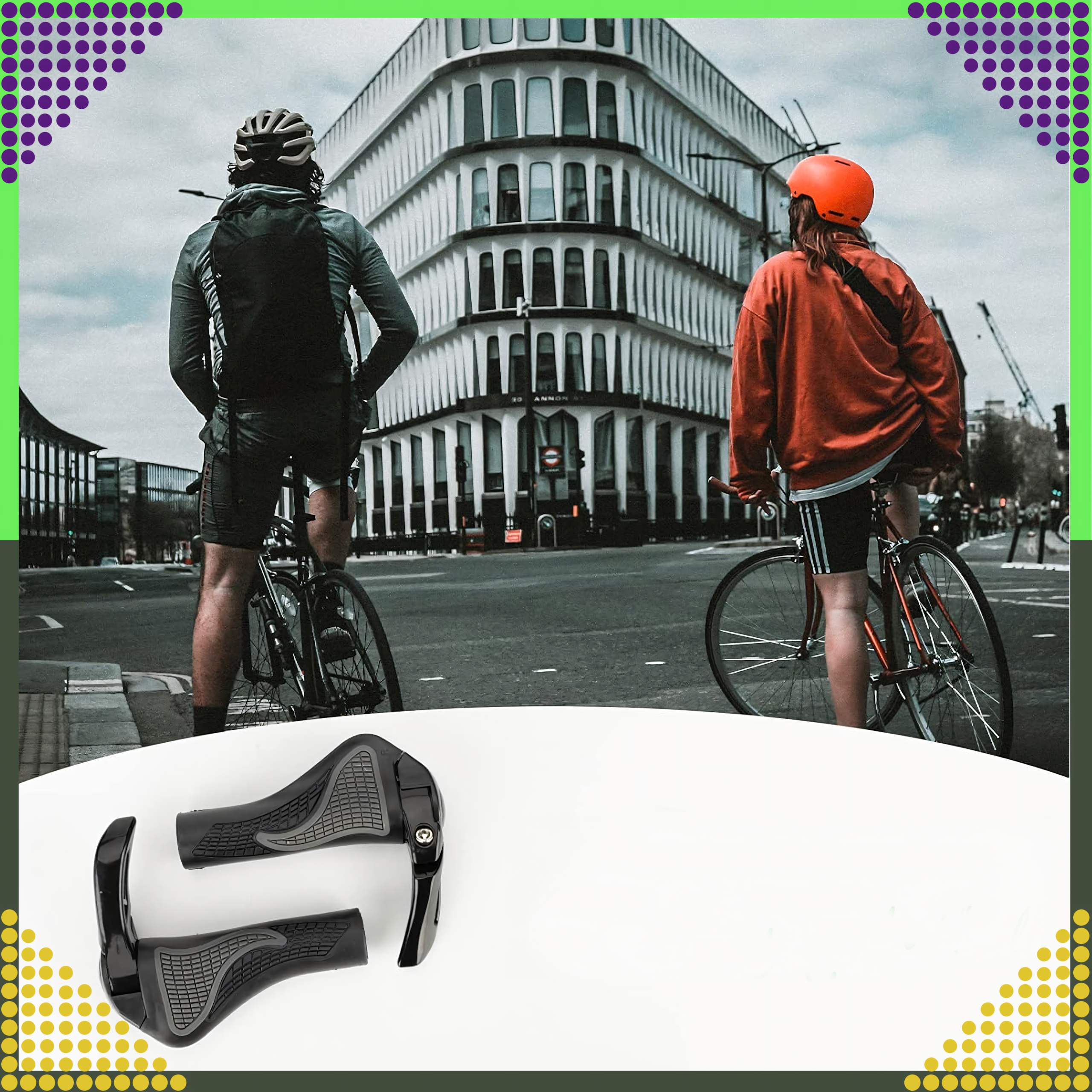 Gripy Chwyty Rowerowe z Rogami Rączki do Roweru Kierownicy Profilowane 2szt - obrazek 10