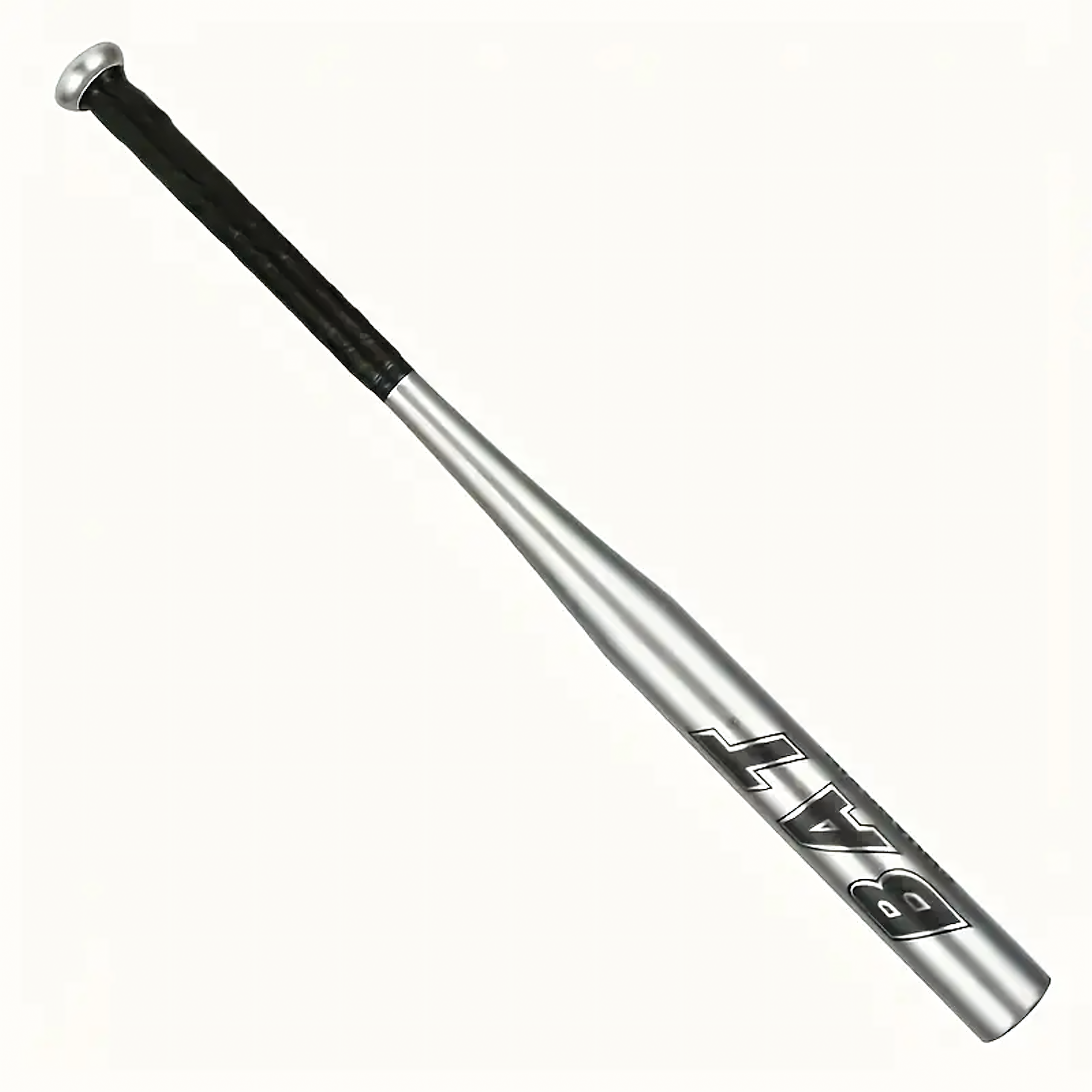 Kij Baseballowy Bejsbolowy Bat Aluminiowy 25" 64cm Mocny Treningowy Srebrny