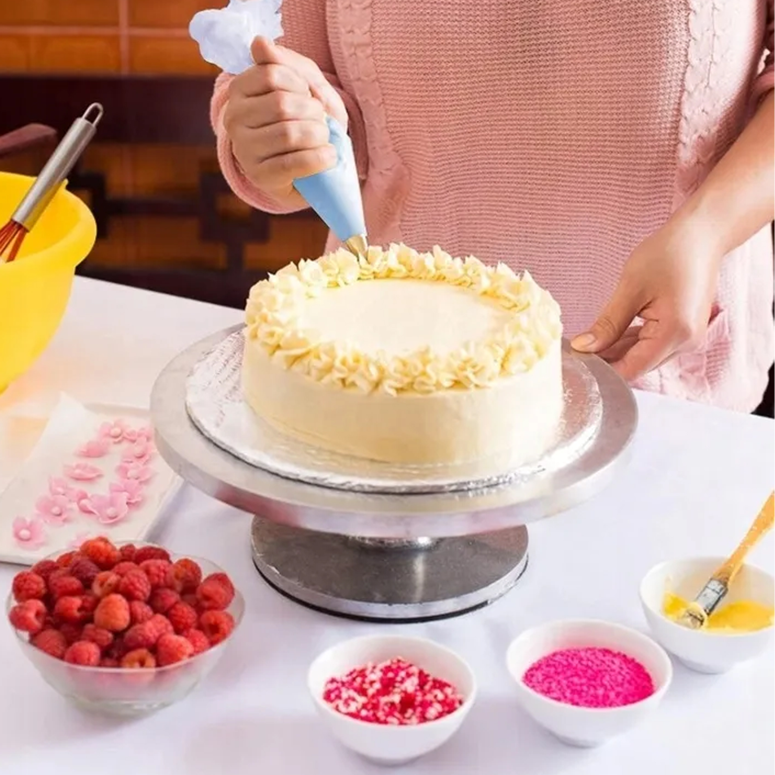 ZESTAW DUŻE TYLKI CUKIERNICZE 24x DO DEKORACJI TORTÓW I CIAST + ADAPTER - obrazek 8