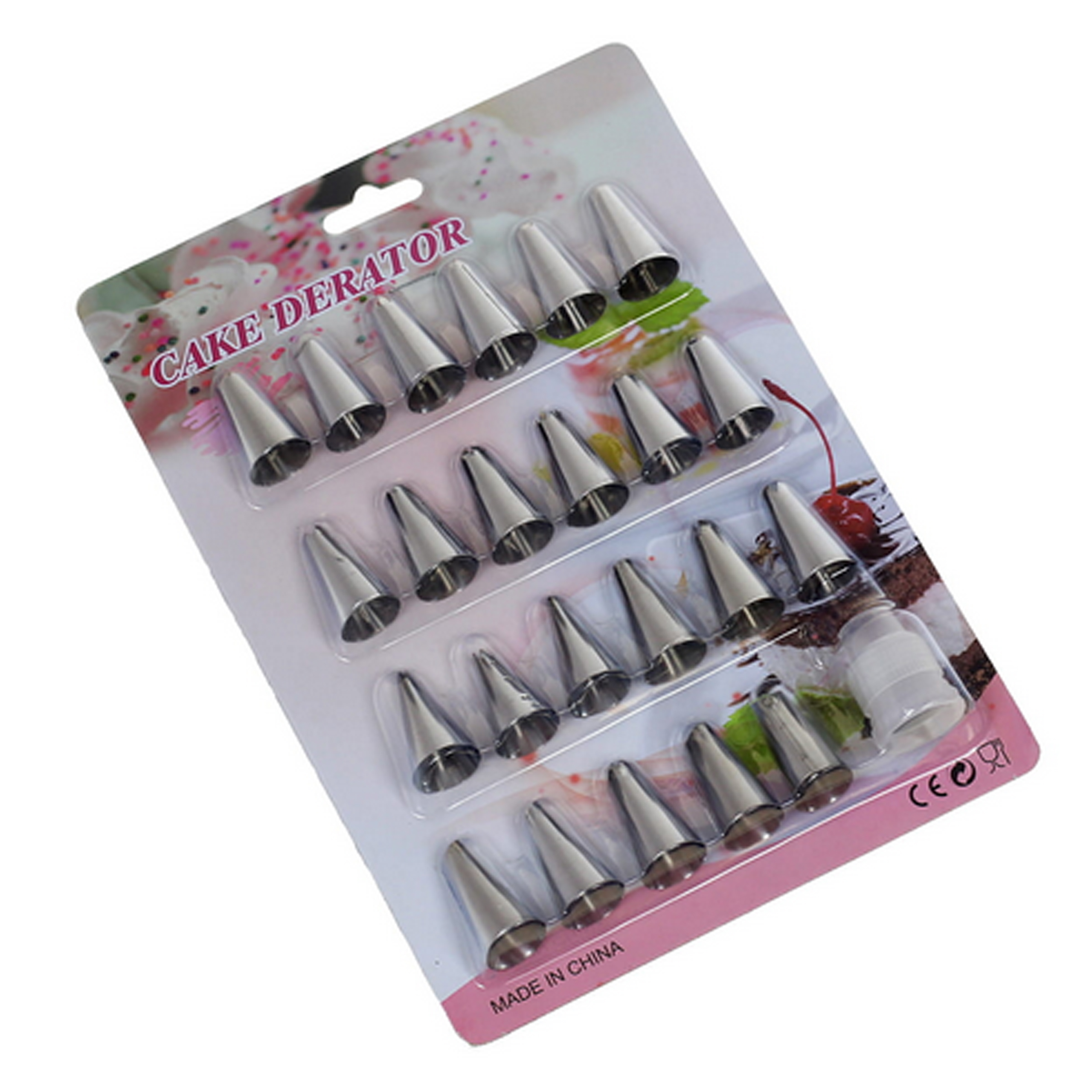 ZESTAW DUŻE TYLKI CUKIERNICZE 24x DO DEKORACJI TORTÓW I CIAST + ADAPTER - obrazek 9