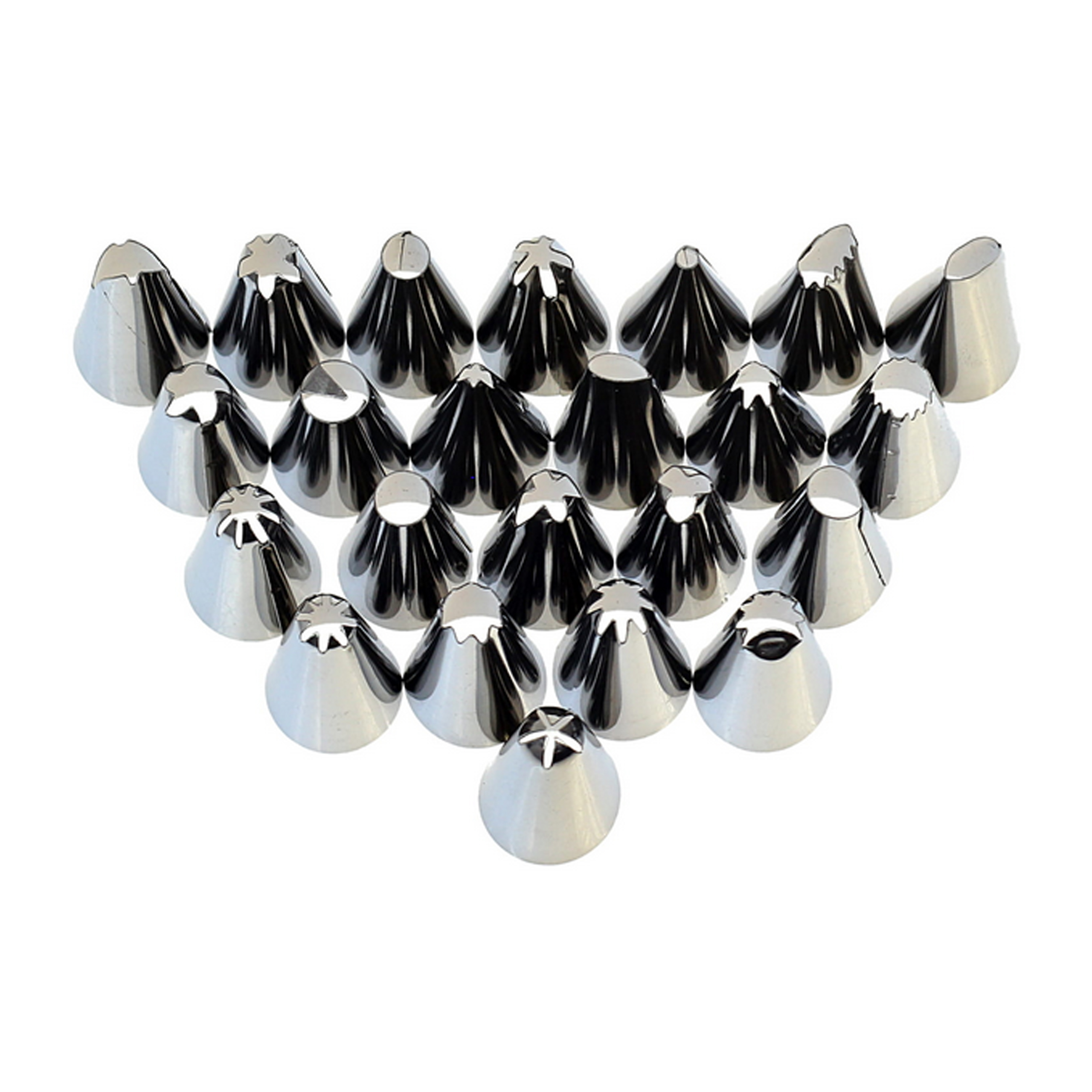 ZESTAW DUŻE TYLKI CUKIERNICZE 24x DO DEKORACJI TORTÓW I CIAST + ADAPTER - obrazek 11