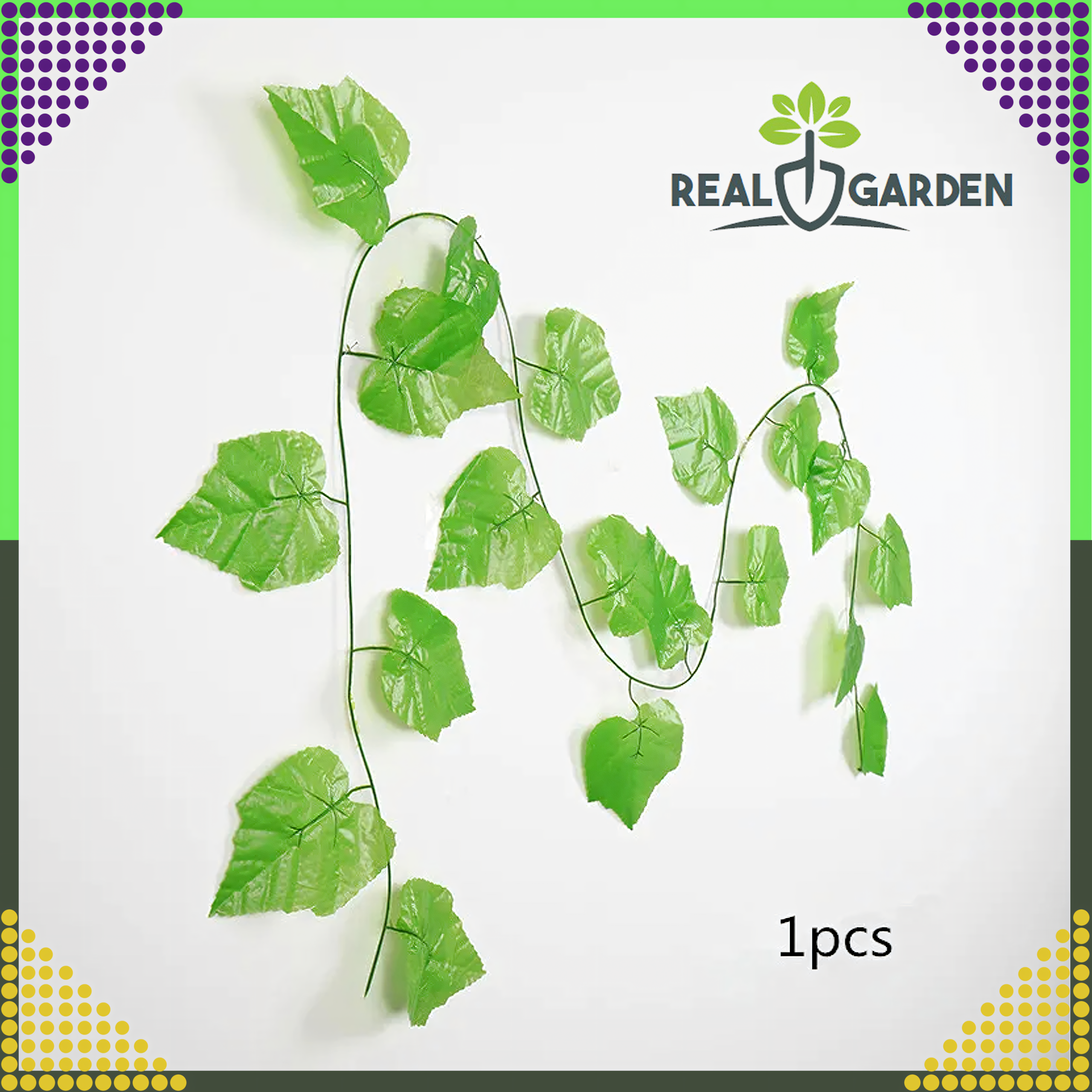 12x Sztuczny Bluszcz na Ścianę Balkon Roślina Liście Wisząca Dekoracje 27m - obrazek 6