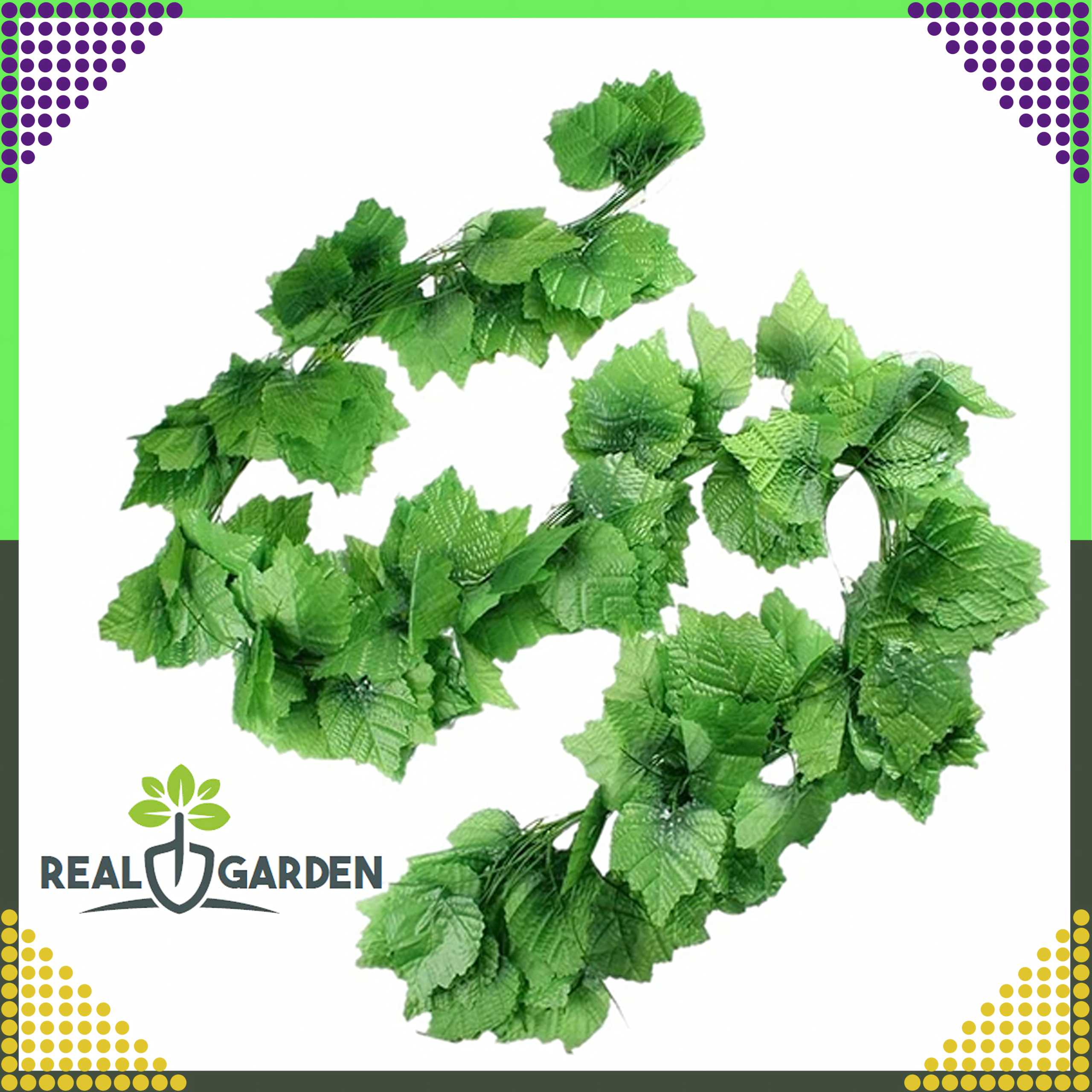 12x Sztuczny Bluszcz na Ścianę Balkon Roślina Liście Wisząca Dekoracje 27m - obrazek 7