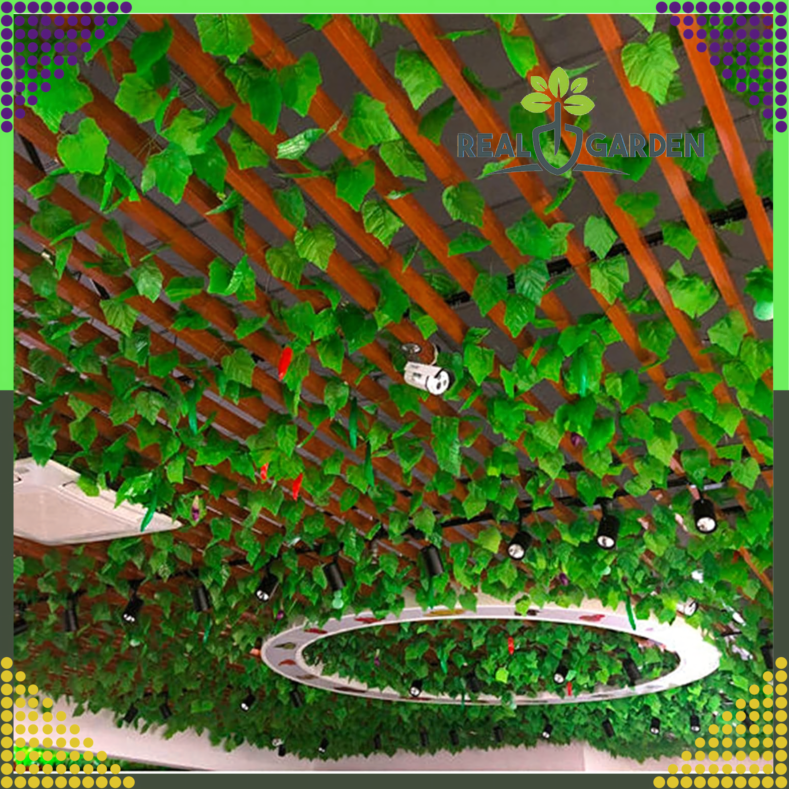 12x Sztuczny Bluszcz na Ścianę Balkon Roślina Liście Wisząca Dekoracje 27m - obrazek 11