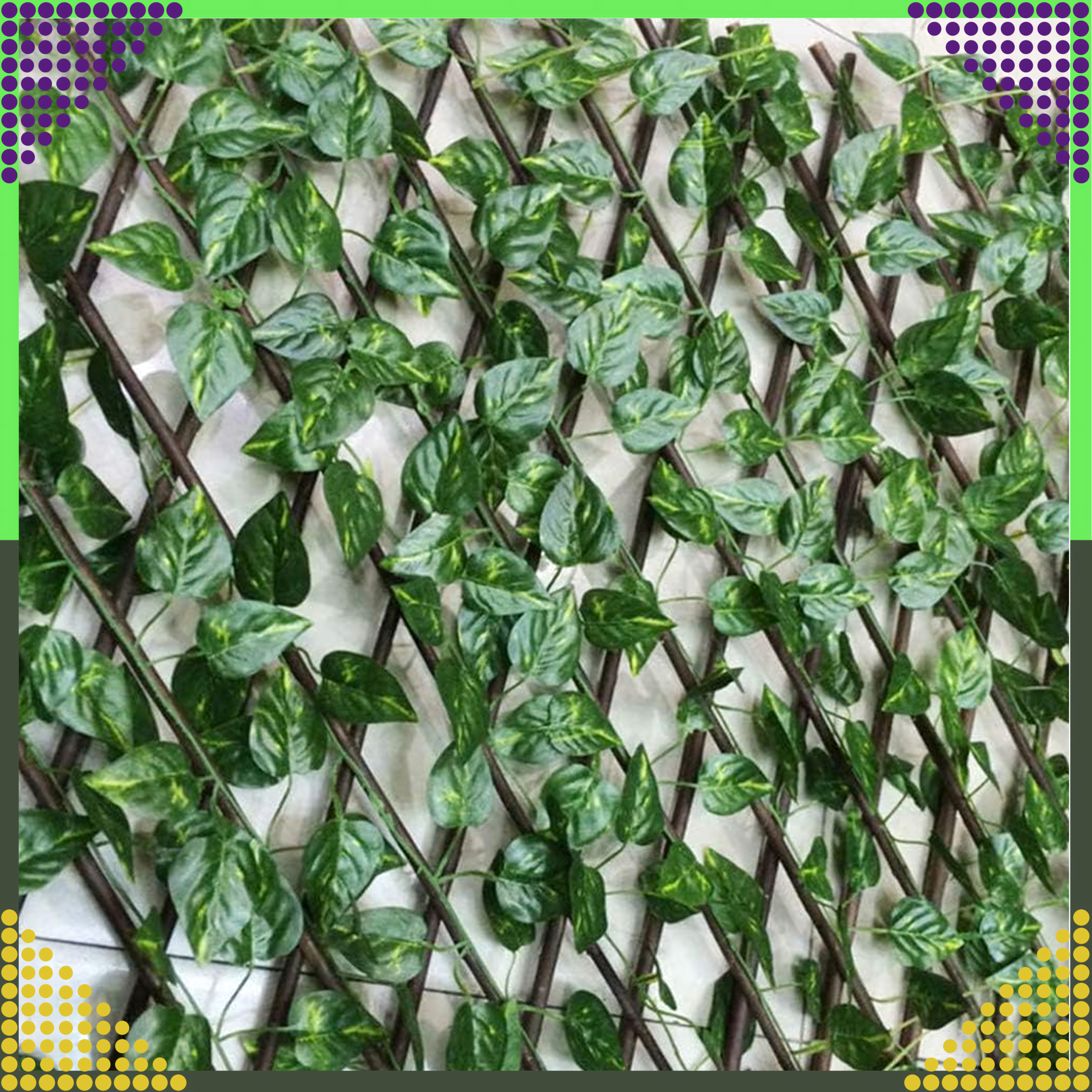 5x Sztuczny Bluszcz na Ścianę Balkon Roślina Liście Wisząca Dekoracje 11,5m - obrazek 8