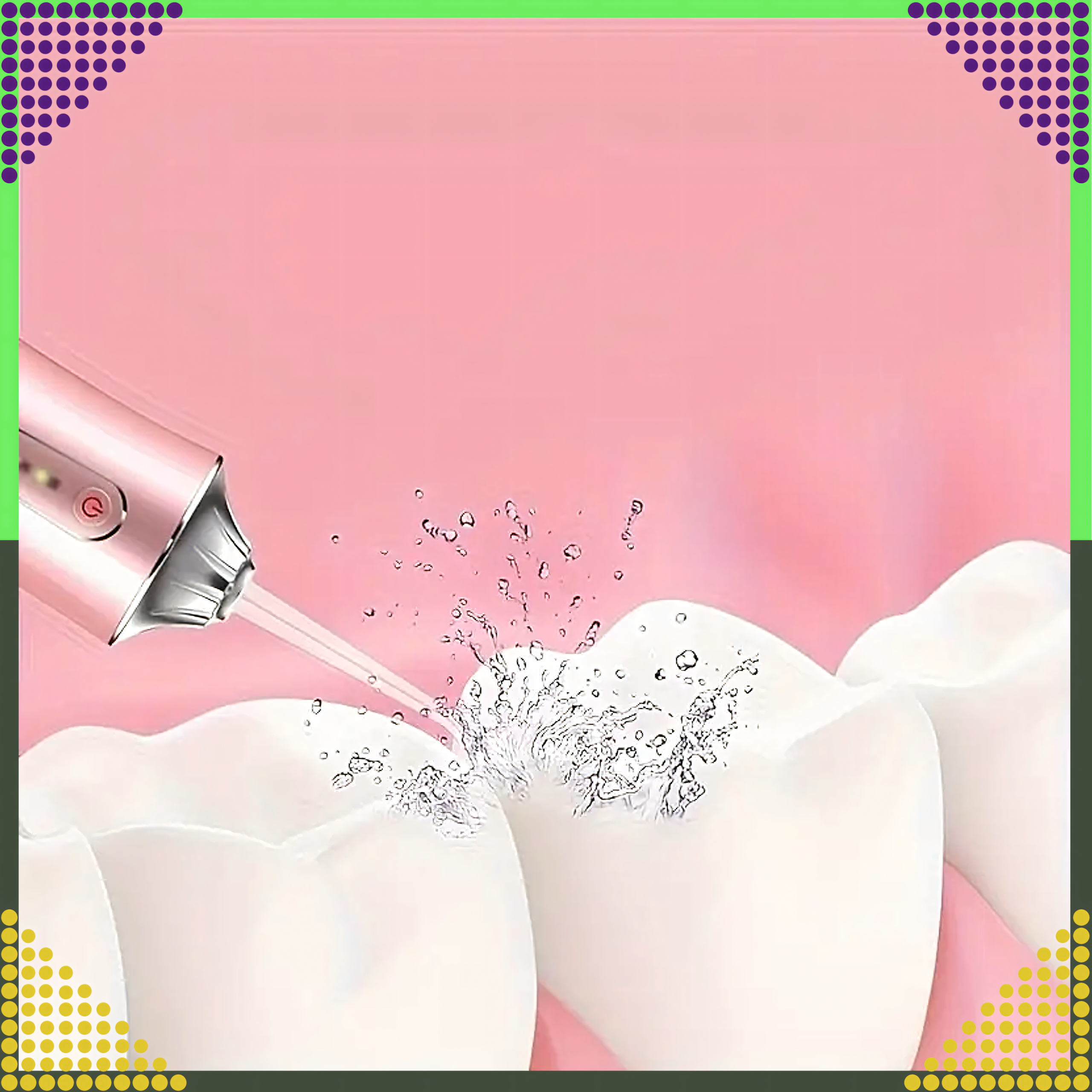 Irygator do Zębów Bezprzewodowy Dentystyczny Mocny 4 Dysze 3 Tryby 220 ml - obrazek 10