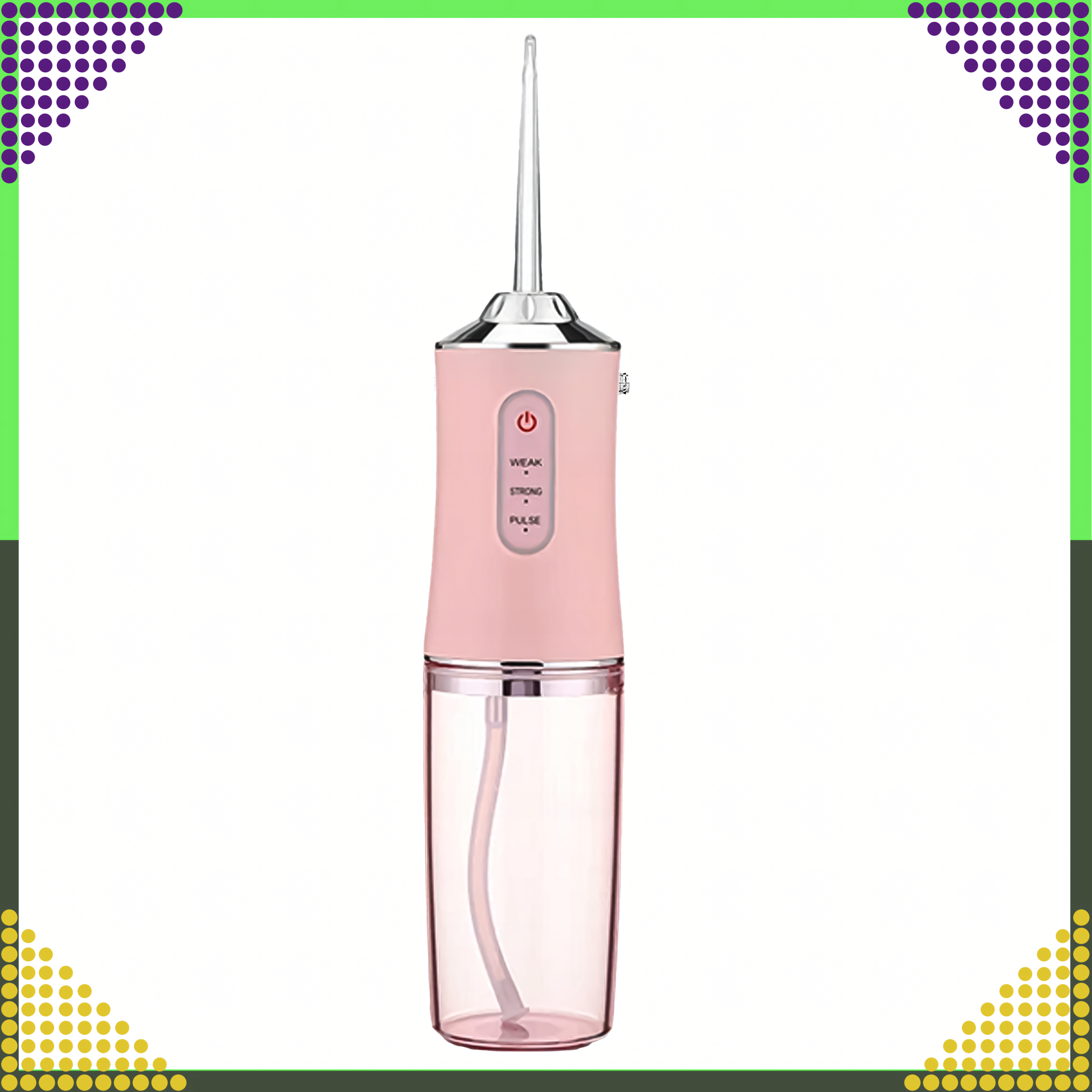 Irygator do Zębów Bezprzewodowy Dentystyczny Mocny 4 Dysze 3 Tryby 220 ml - obrazek 11