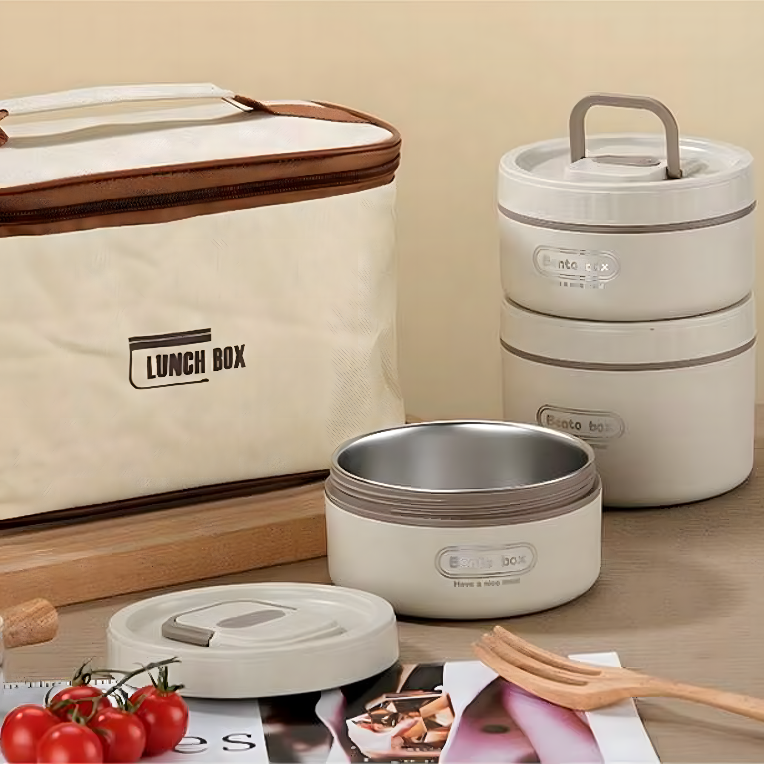 Zestaw Izolowanych Pojemników do Przechowywania Żywności LunchBox 4 szt - obrazek 7