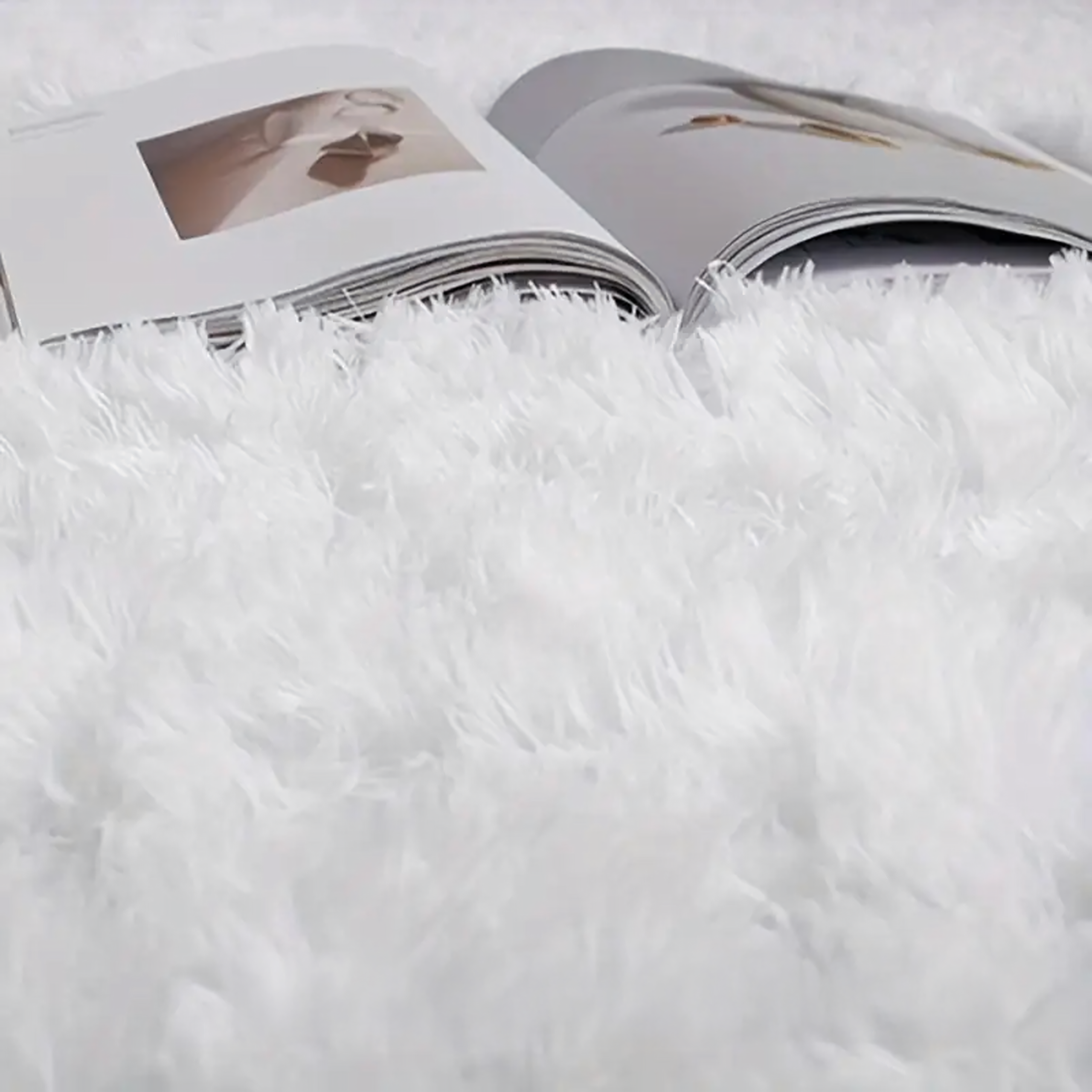 360x Dywan Plusz Mięciutki Shaggy Gęsty Włochacz Duży Puchaty do Salonu 160x60cm - obrazek 3