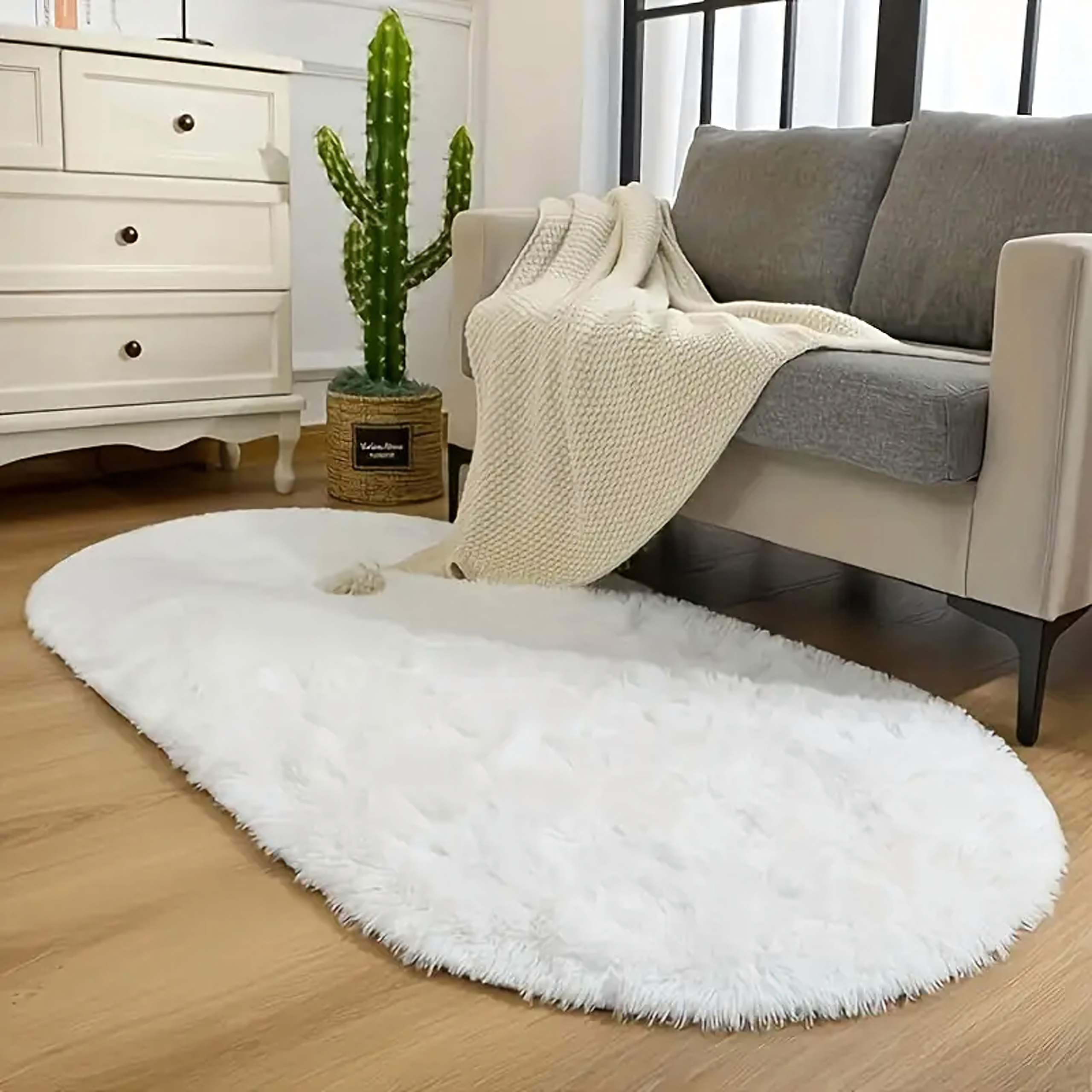 360x Dywan Plusz Mięciutki Shaggy Gęsty Włochacz Duży Puchaty do Salonu 160x60cm - obrazek 7