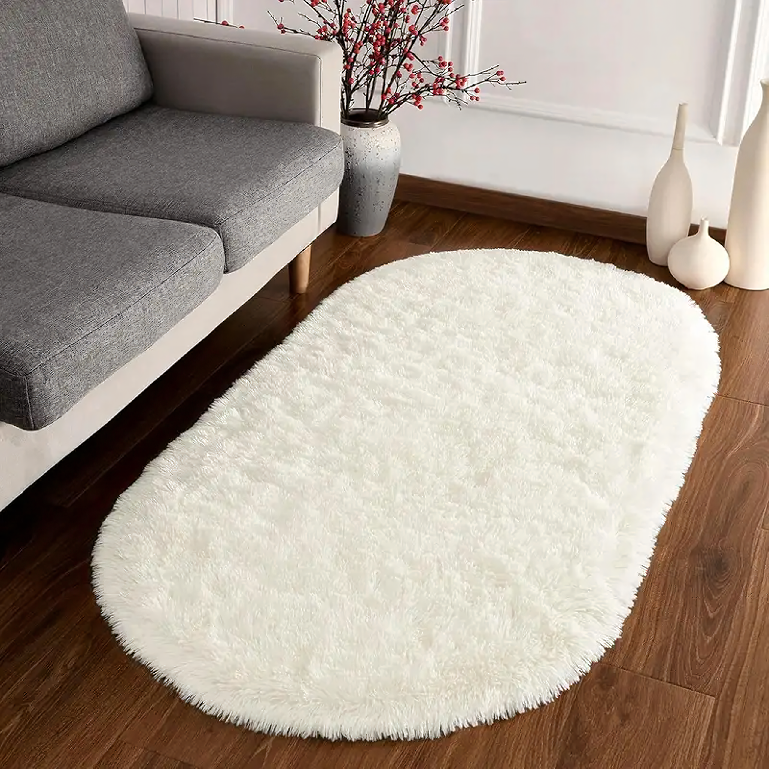 360x Dywan Plusz Mięciutki Shaggy Gęsty Włochacz Duży Puchaty do Salonu 160x60cm - obrazek 9