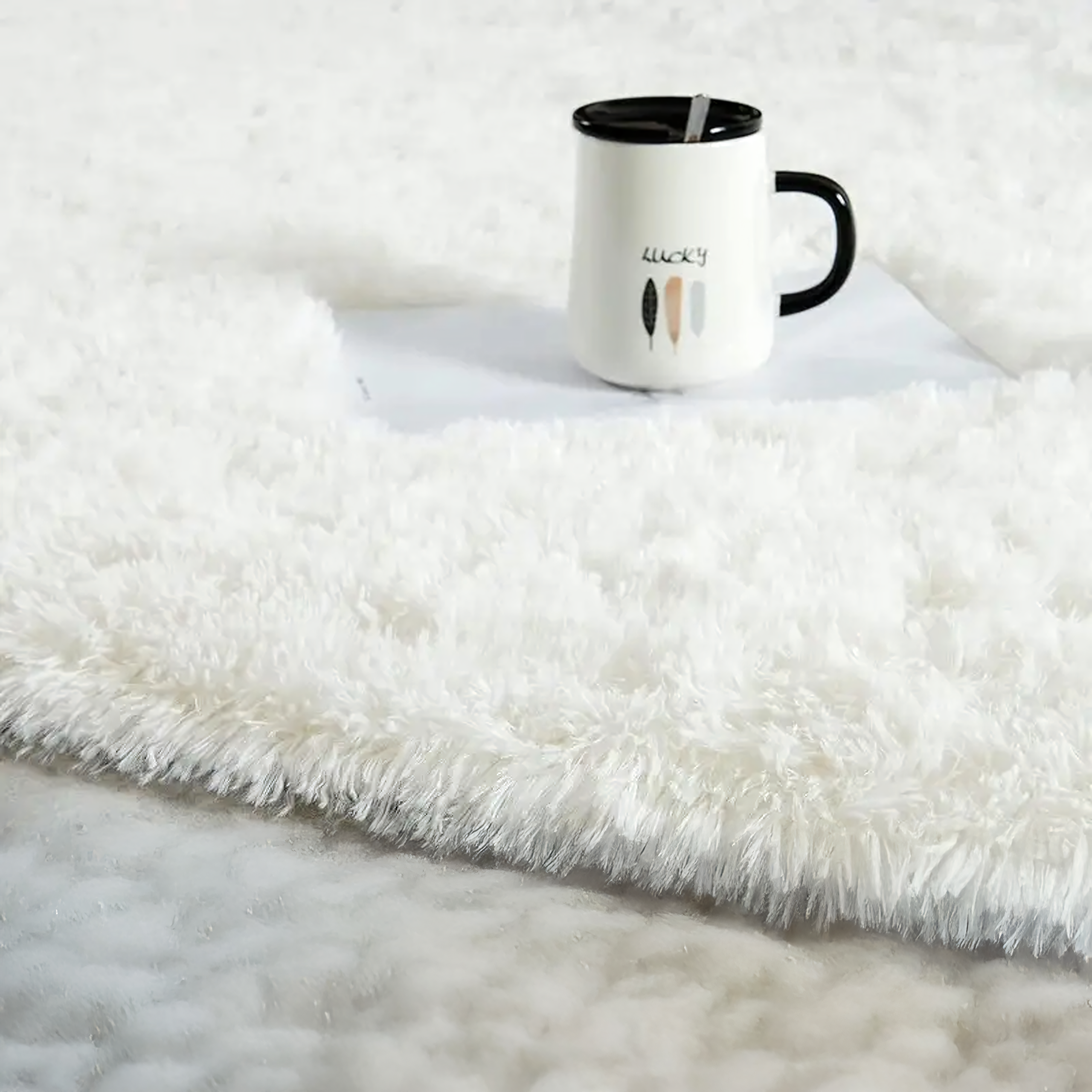 360x Dywan Plusz Mięciutki Shaggy Gęsty Włochacz Duży Puchaty do Salonu 160x60cm - obrazek 11