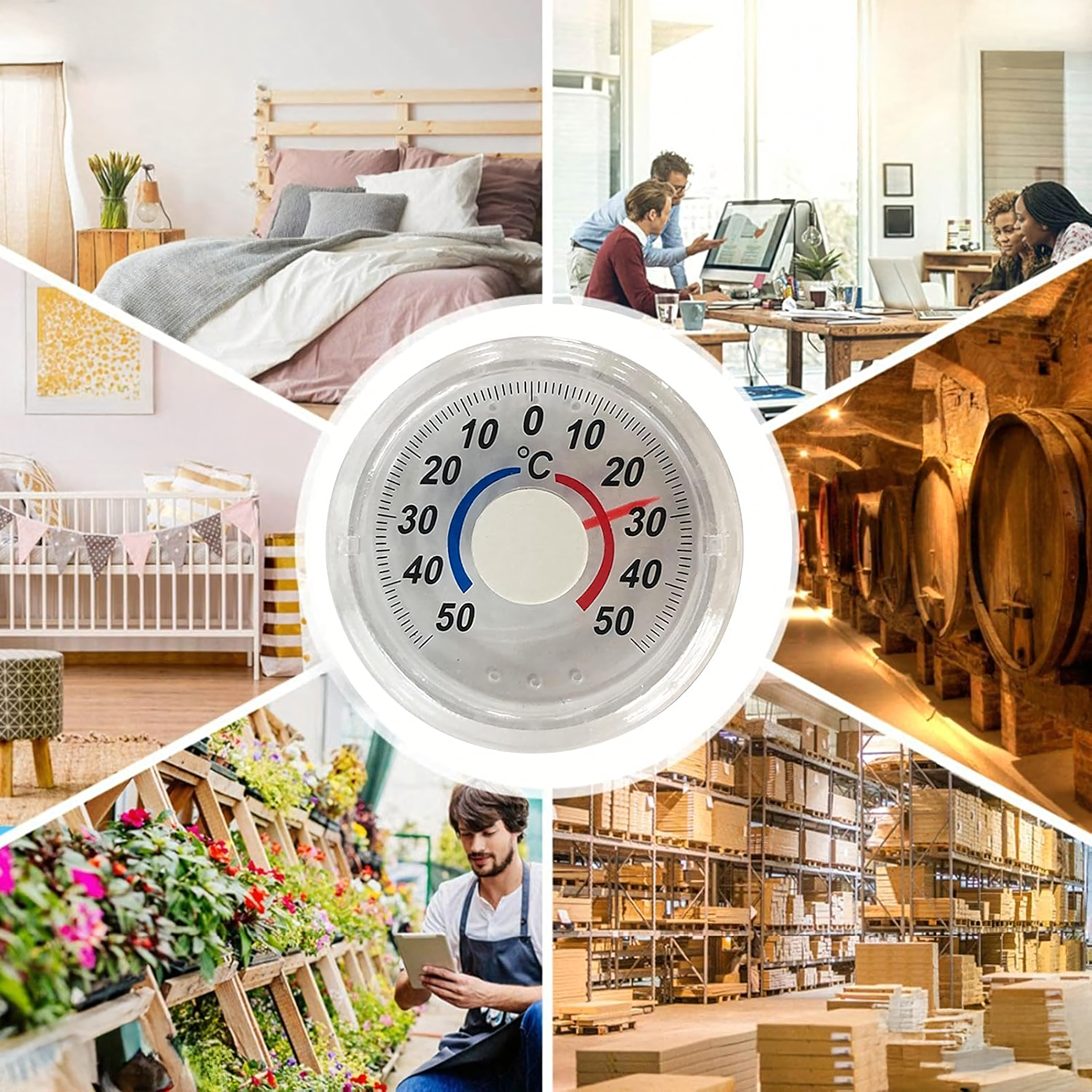 Termometr Zewnętrzny Wewnętrzny Niskich Temperatur -50C 50C Samoprzylepny - obrazek 7