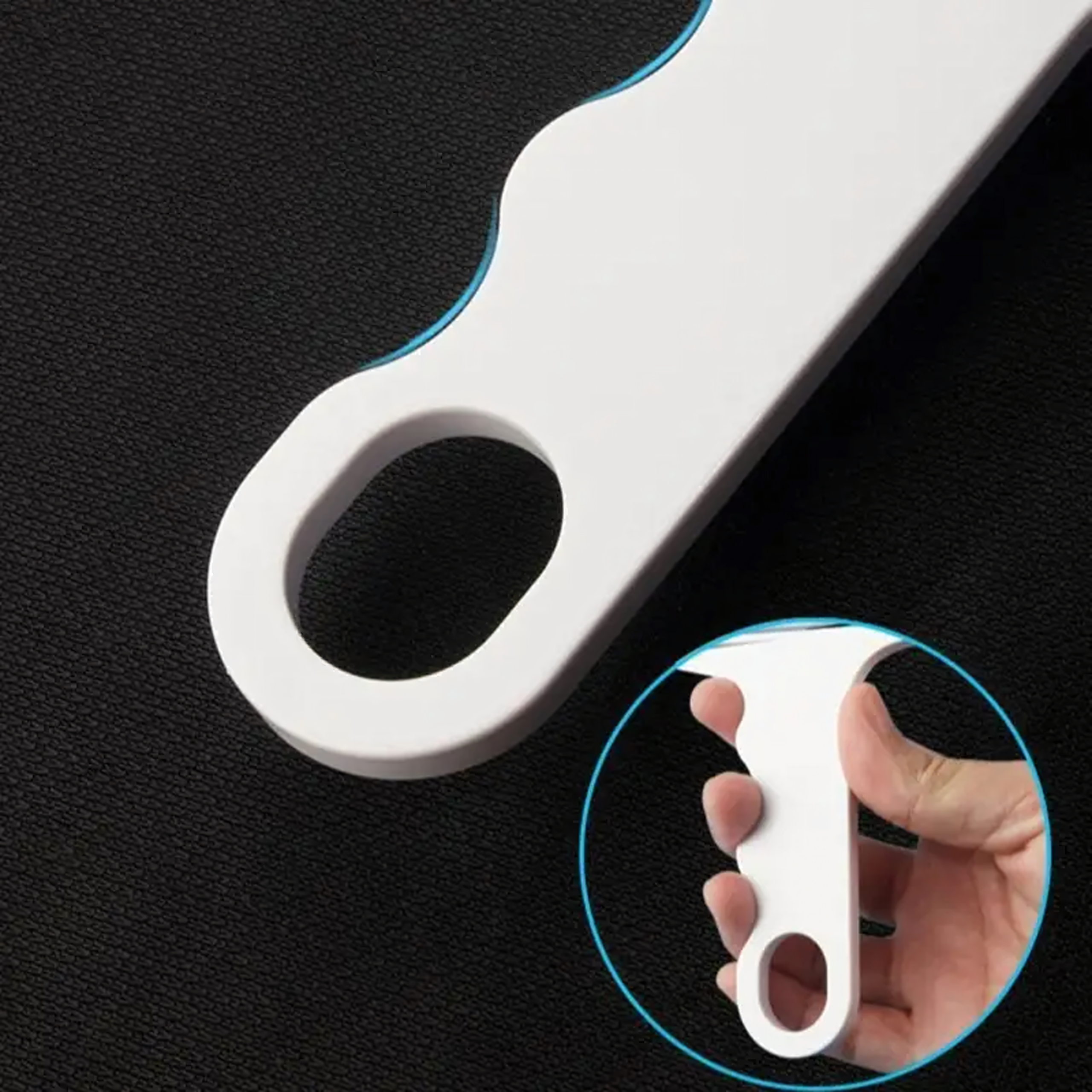 Grzebień Fryzjerski Profesjonalny do Strzyżenia Cieniowania Włosów Biały - obrazek 7