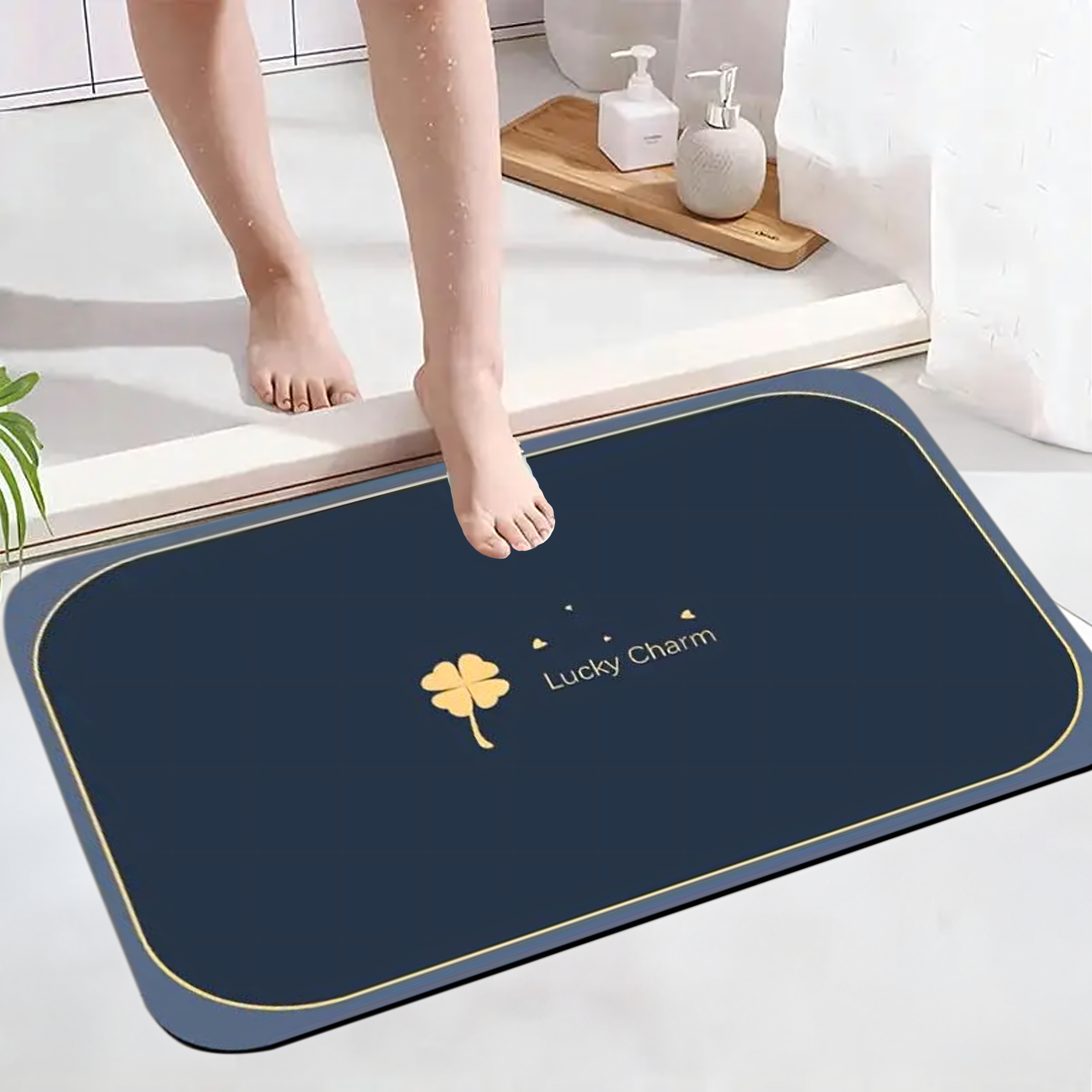 Dywanik Mata Łazienkowa Antypoślizgowa Szybkoschnąca 80x50cm do Wanny - obrazek 8