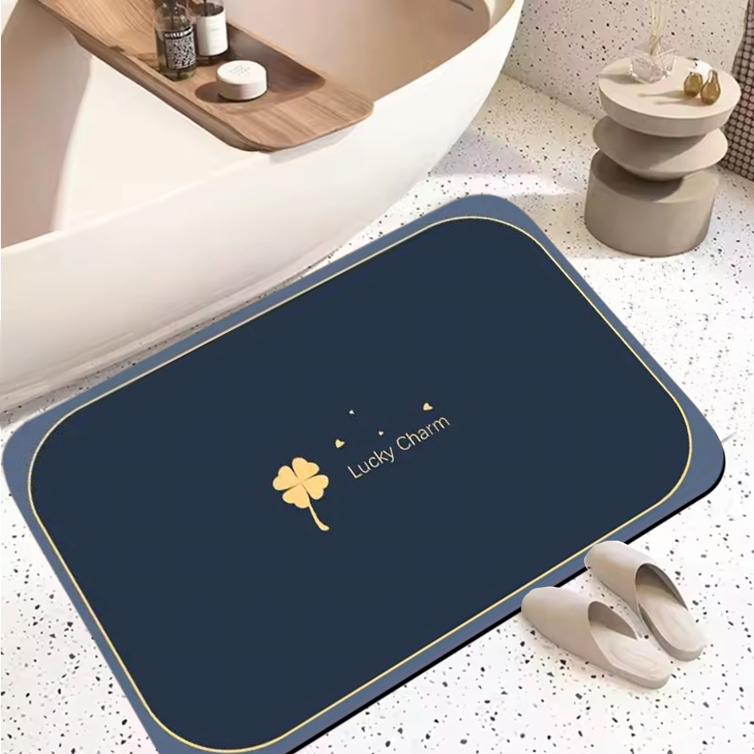 Dywanik Mata Łazienkowa Antypoślizgowa Szybkoschnąca 80x50cm do Wanny - obrazek 9