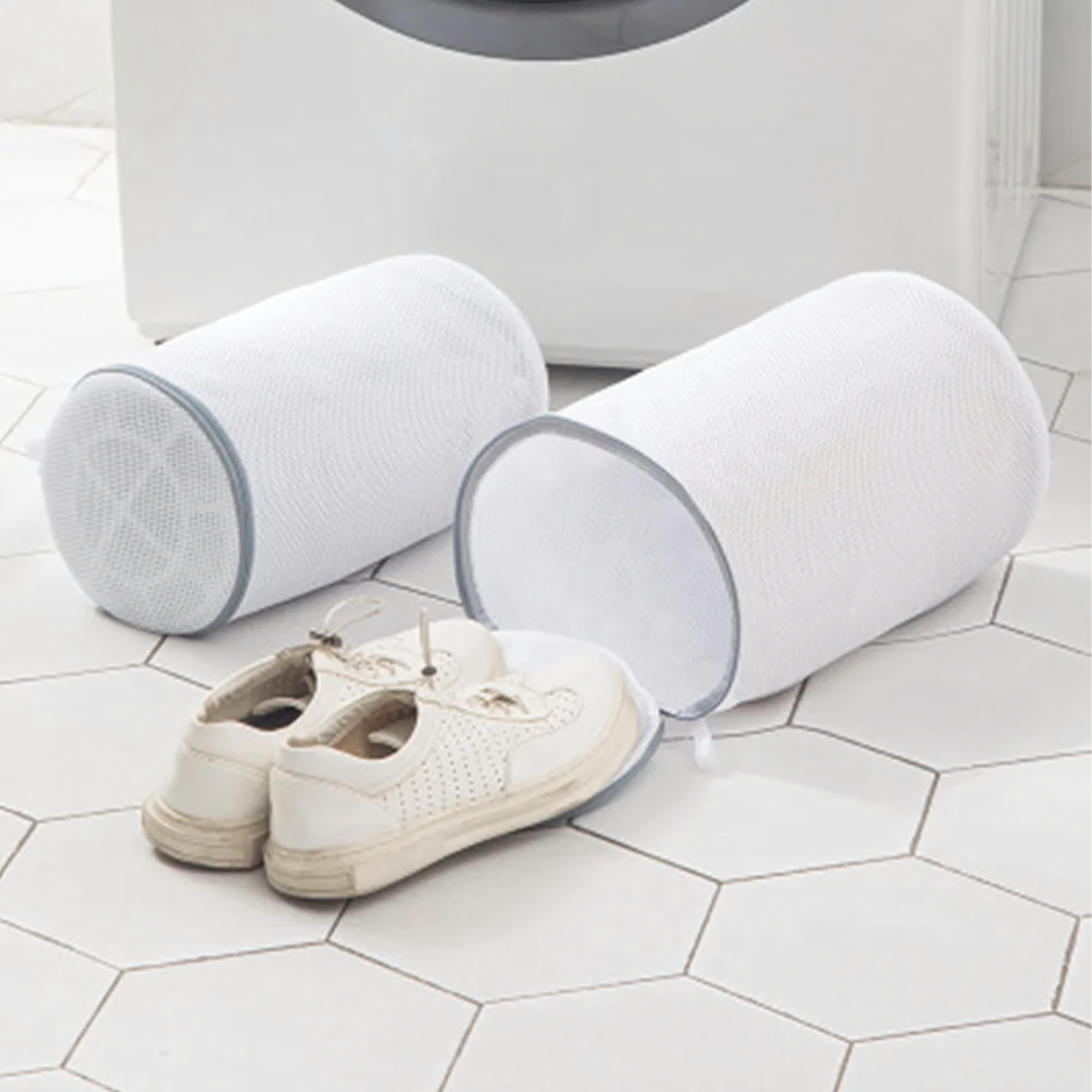 Worek Siatka do Prania Bytów Torba Ochronna na Obuwie do Pralki 30x18 cm - obrazek 4