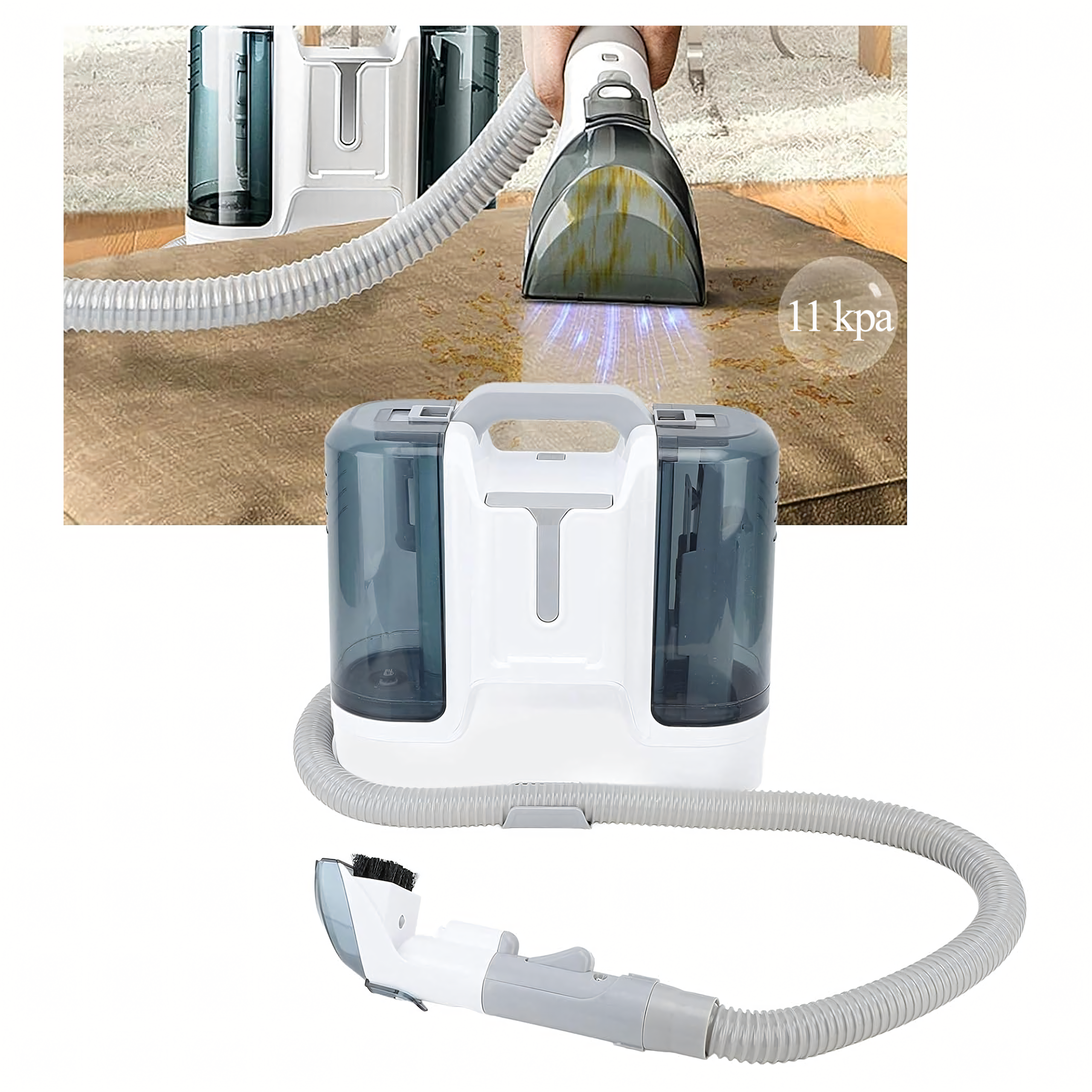 Przenośny Odkurzacz Piorący do Czyszczenia Dywanów Tapicerek 450W - obrazek 4