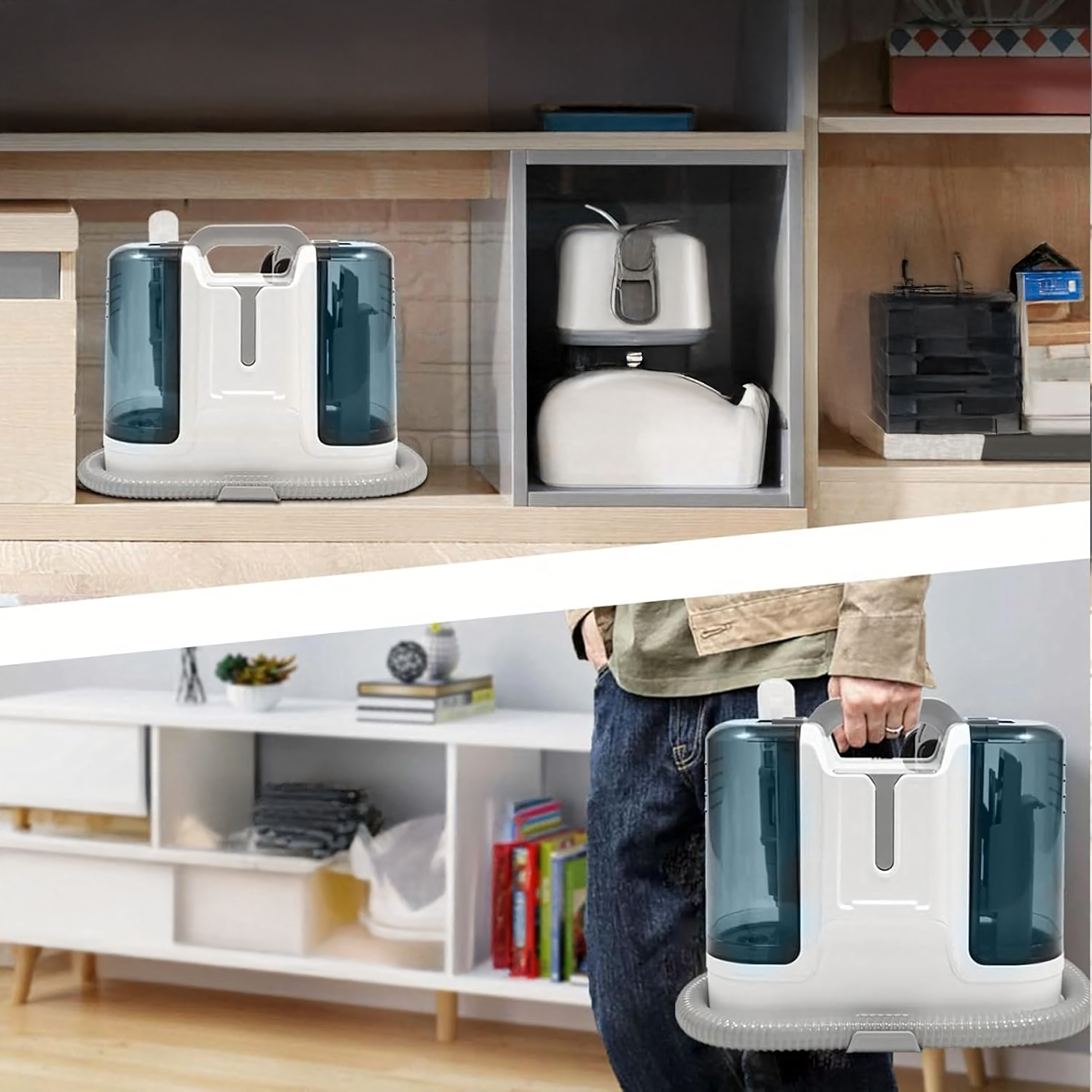 Przenośny Odkurzacz Piorący do Czyszczenia Dywanów Tapicerek 450W - obrazek 5