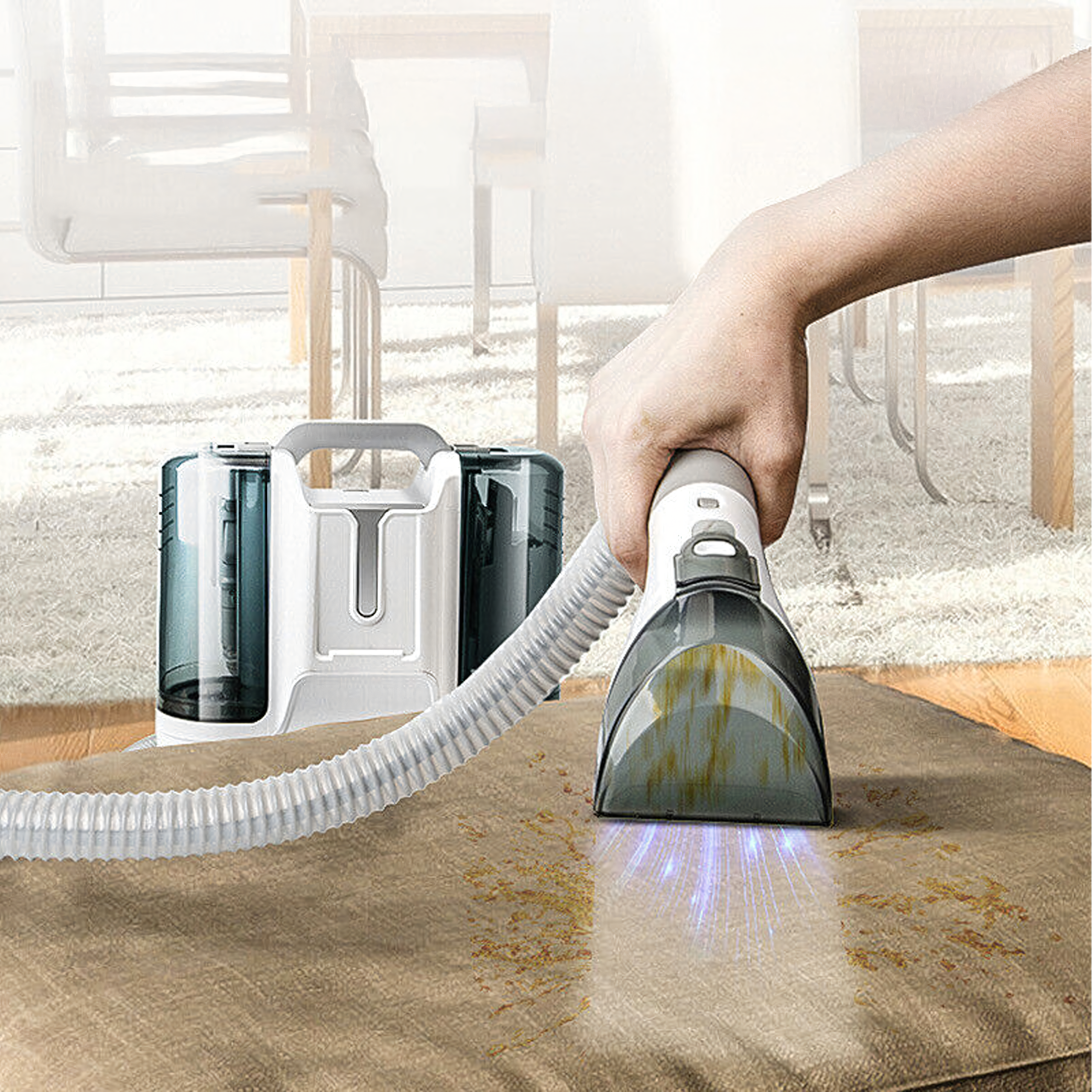 Przenośny Odkurzacz Piorący do Czyszczenia Dywanów Tapicerek 450W - obrazek 11