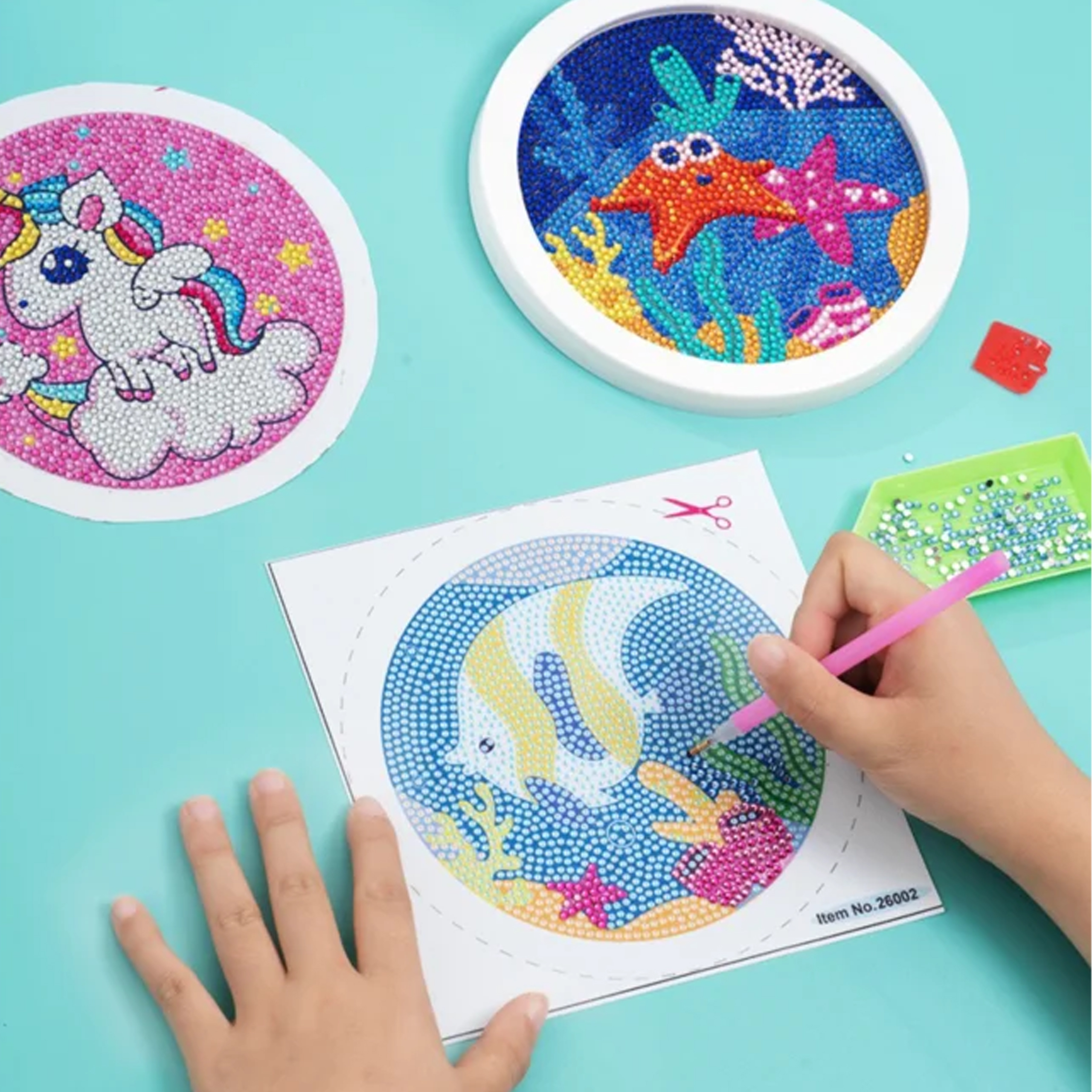 HAFT DIAMENTOWY 20x20 DIAMOND PAINTING MOZAIKA DIAMENTOWA OBRAZ Z RAMKĄ - obrazek 4