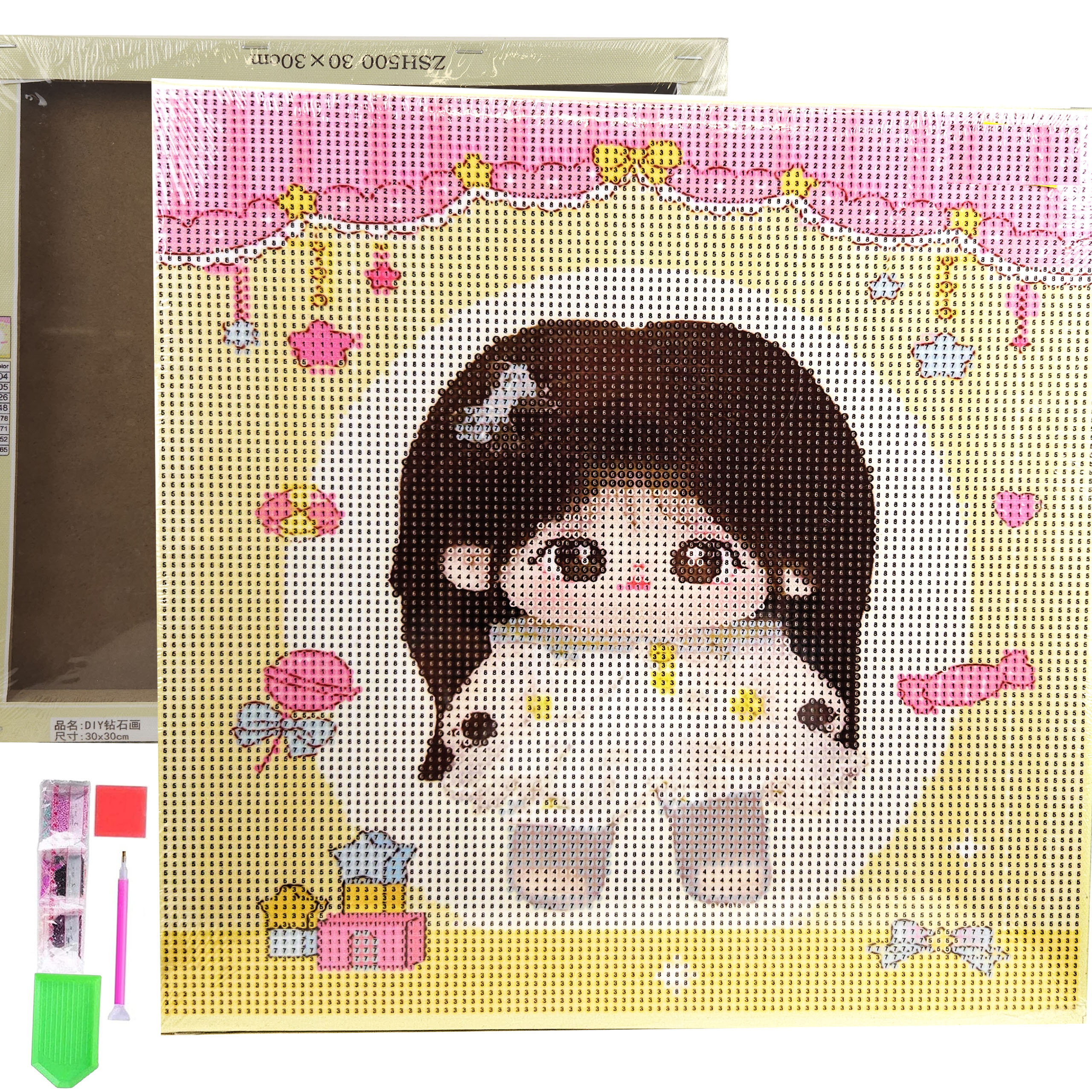 HAFT DIAMENTOWY 30x30 DIAMOND PAINTING MOZAIKA DIAMENTOWA OBRAZ ANIME - obrazek 7