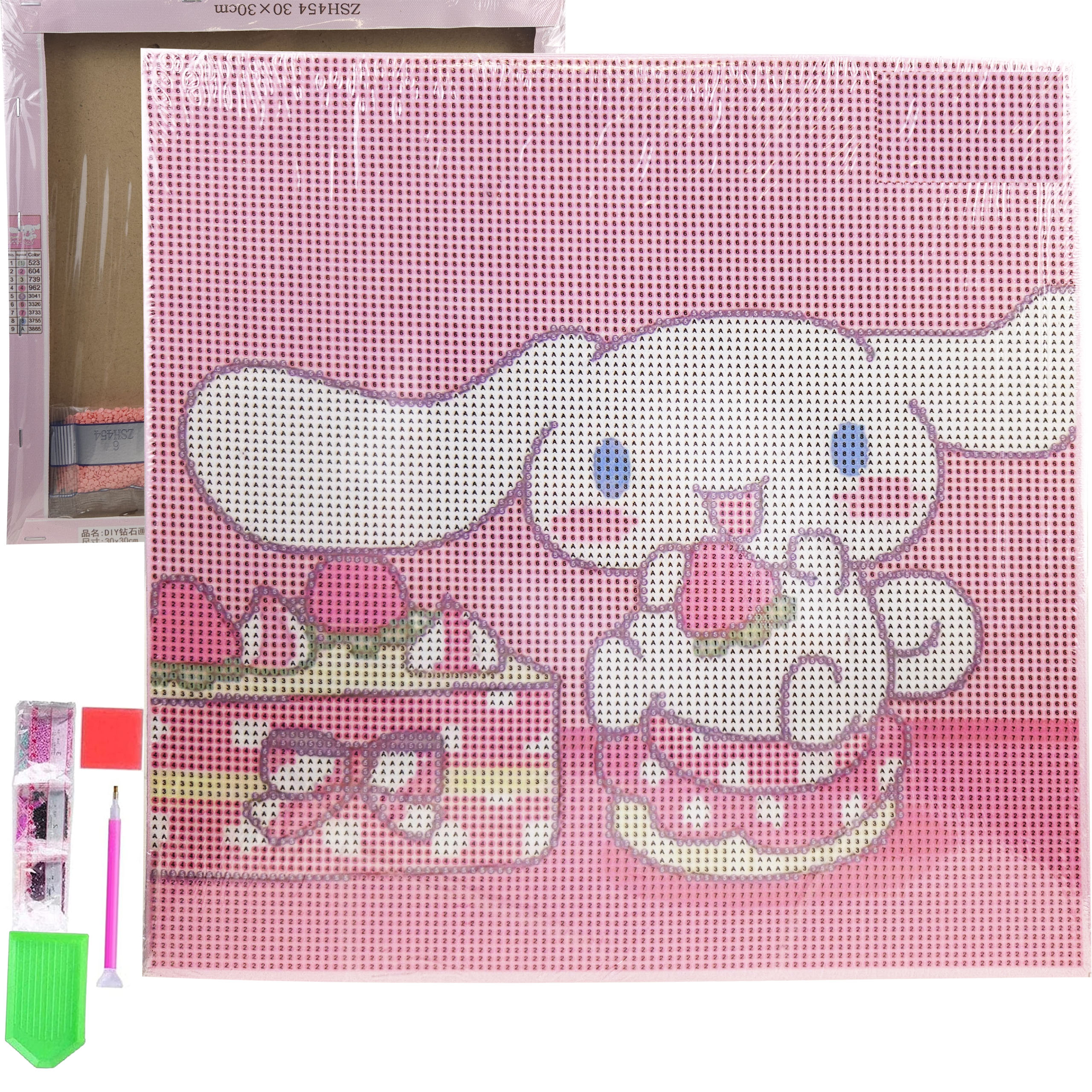 HAFT DIAMENTOWY 30x30 DIAMOND PAINTING MOZAIKA DIAMENTOWA OBRAZ ANIME - obrazek 7