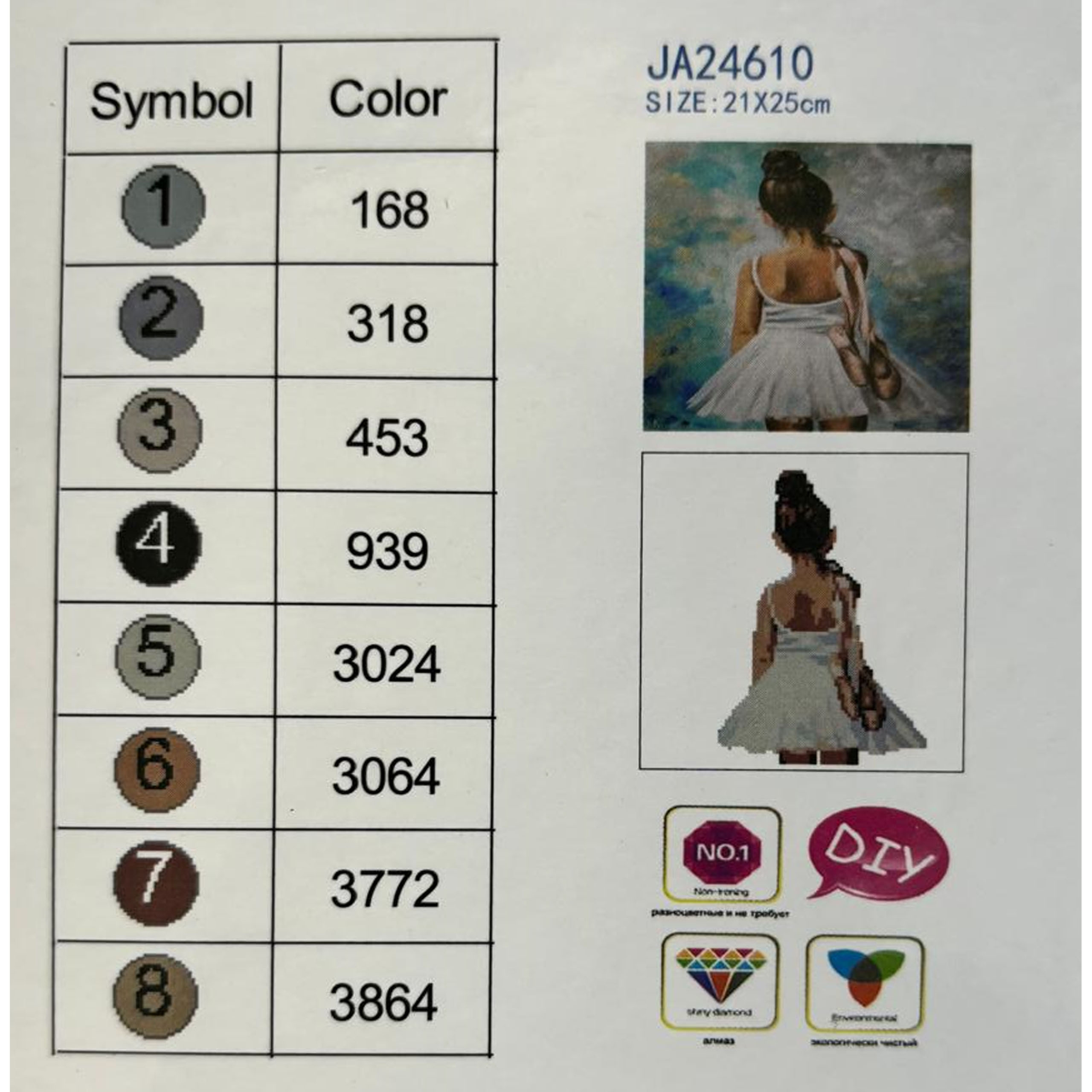 DIAMOND PAINTING HAFT DIAMENTOWY MOZAIKA ZESTAW SZTALUGA 21x25cm DLA DZIECI - obrazek 10