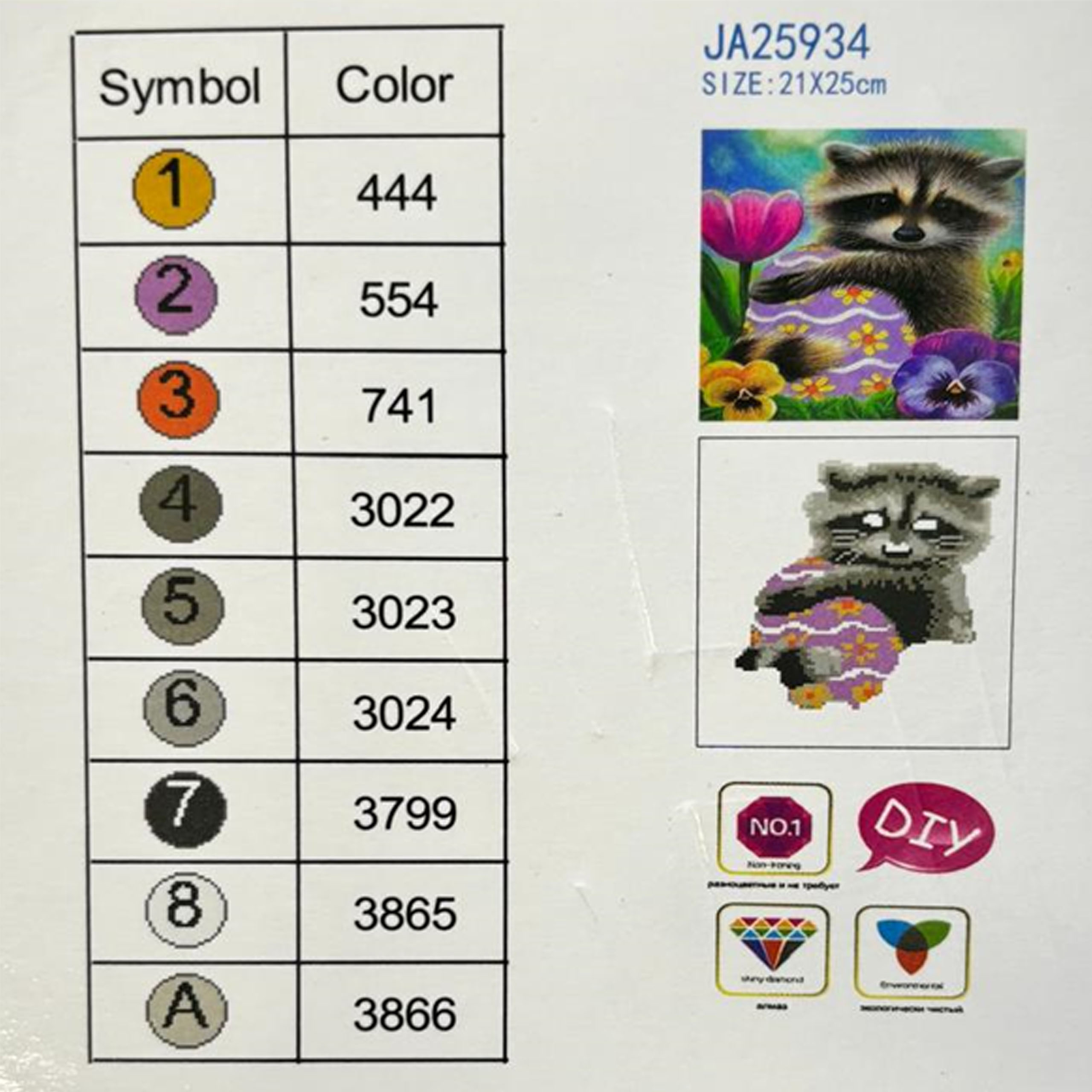 DIAMOND PAINTING HAFT DIAMENTOWY MOZAIKA ZESTAW SZTALUGA 21x25cm DLA DZIECI - obrazek 10