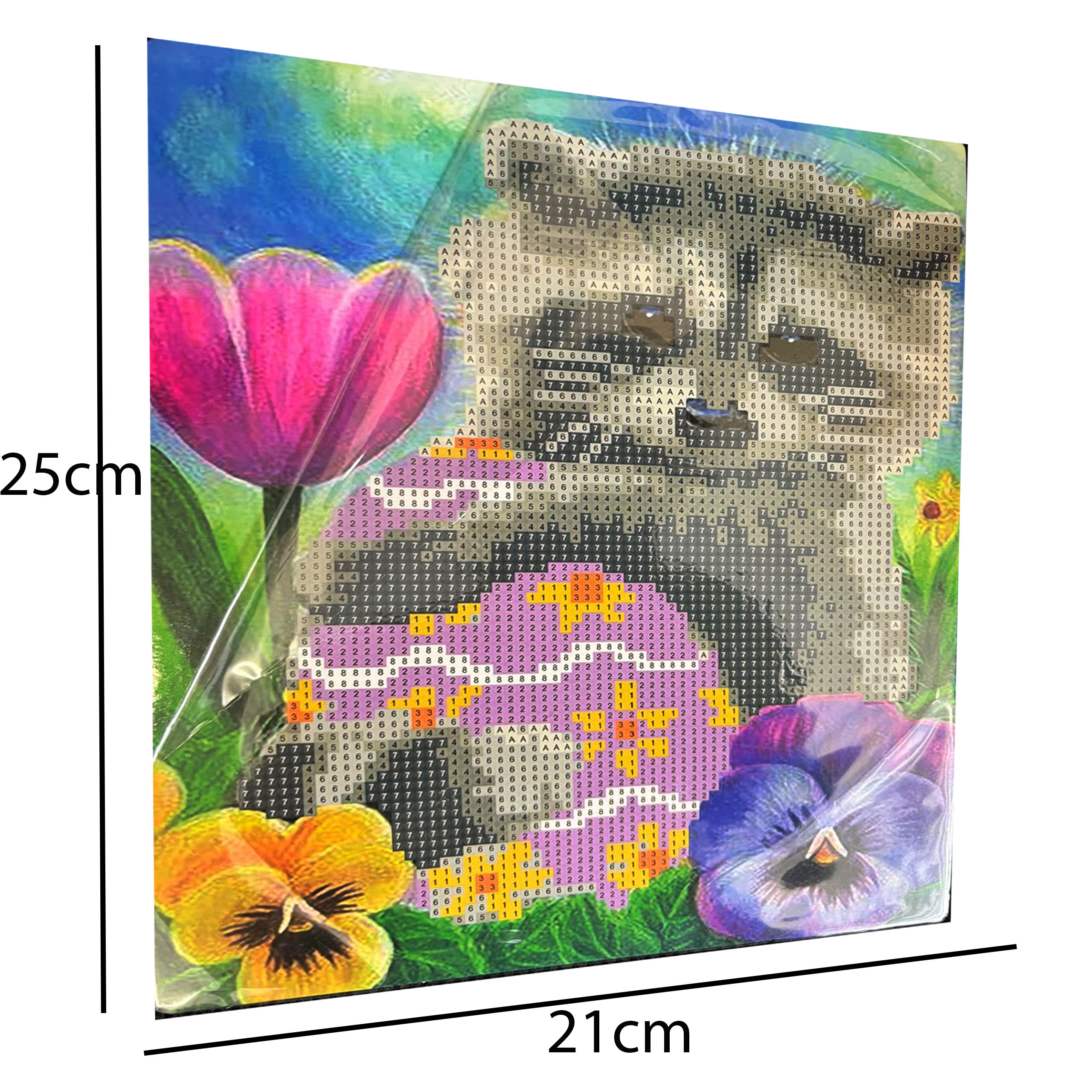 DIAMOND PAINTING HAFT DIAMENTOWY MOZAIKA ZESTAW SZTALUGA 21x25cm DLA DZIECI - obrazek 11