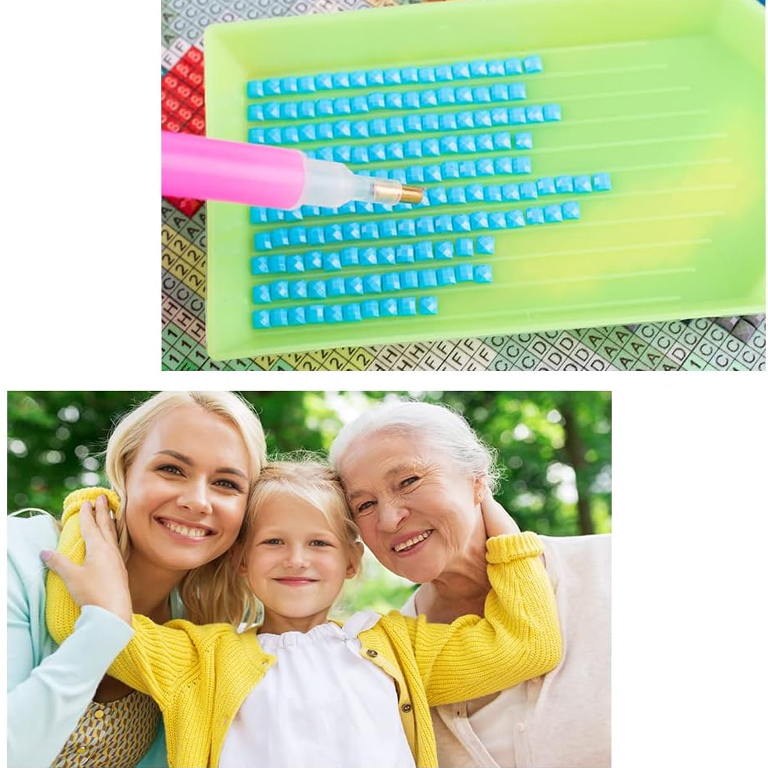 DIAMOND PAINTING HAFT DIAMENTOWY MOZAIKA ZESTAW SZTALUGA 15x20cm DLA DZIECI - obrazek 9