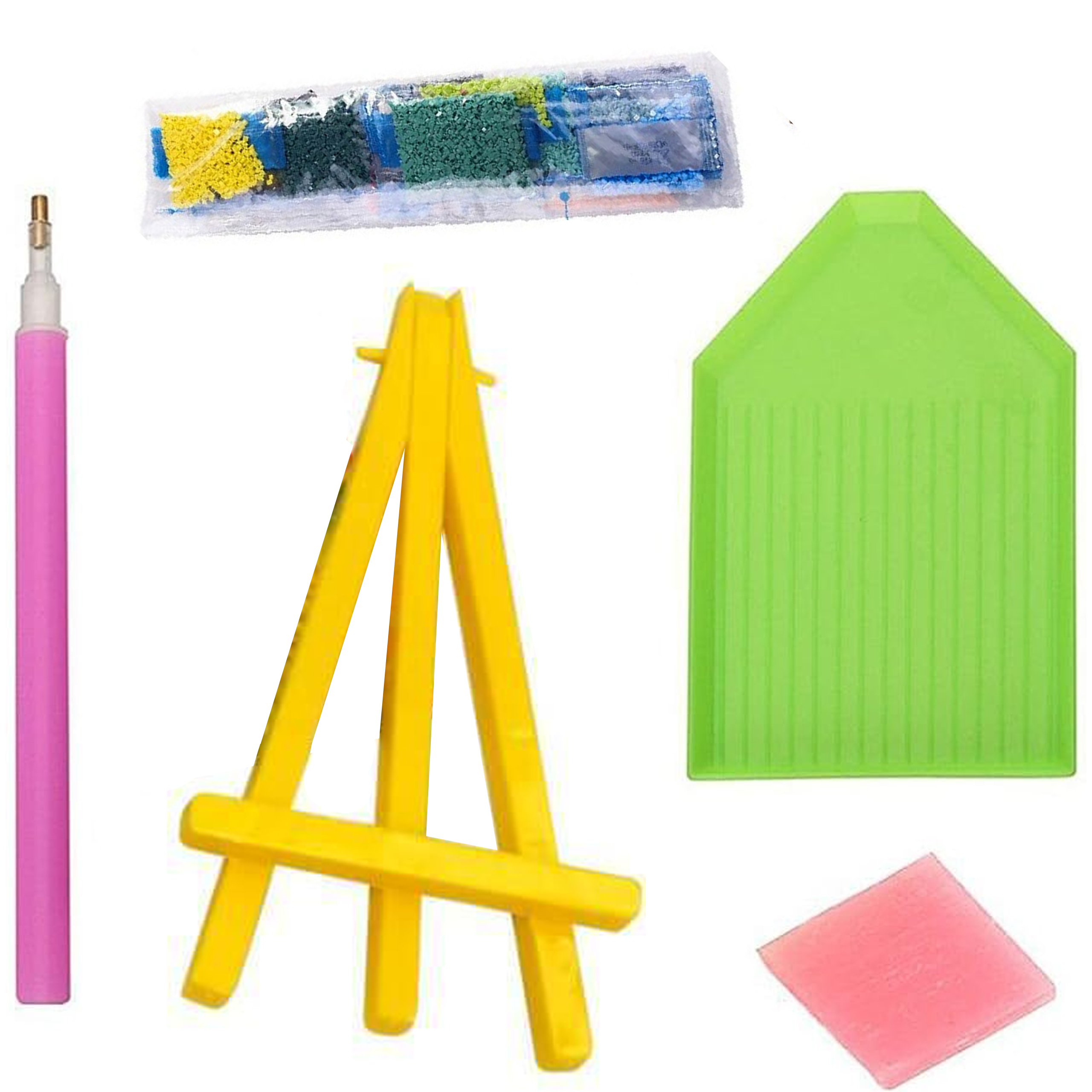 DIAMOND PAINTING HAFT DIAMENTOWY MOZAIKA ZESTAW SZTALUGA 15x20cm DLA DZIECI - obrazek 10