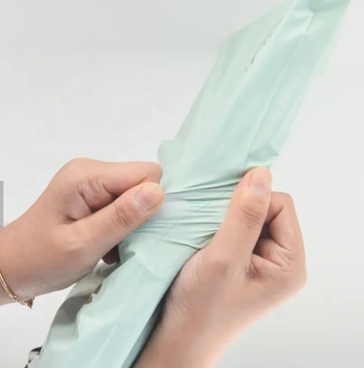 FOLIOPAKI KURIERSKIE MIĘTOWE Z RĄCZKĄ 500x600+70 50szt THANK YOU - obrazek 5