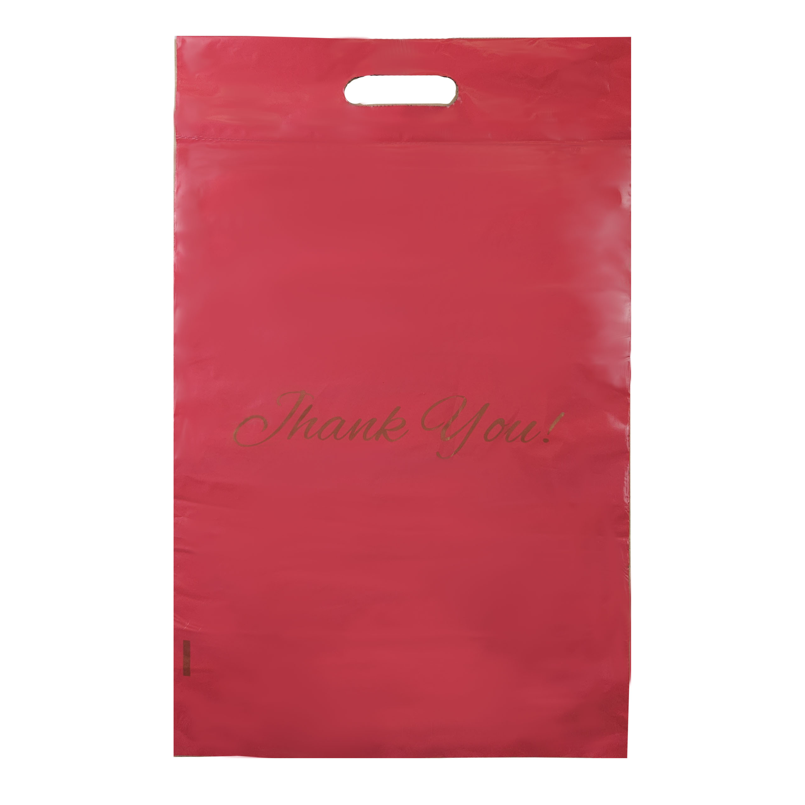FOLIOPAKI KURIERSKIE CZERWONE Z RĄCZKĄ 500x600+70 50szt THANK YOU - obrazek 4