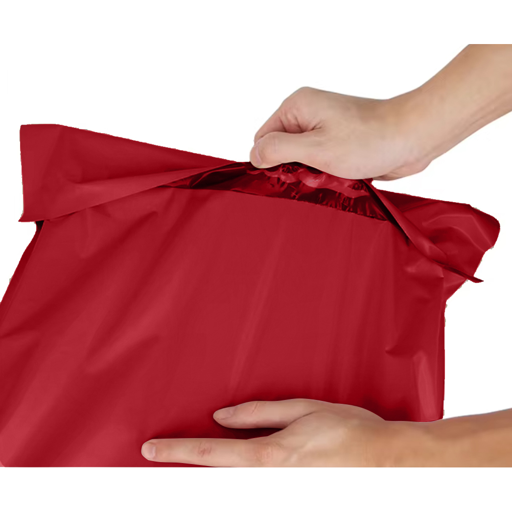 FOLIOPAKI KURIERSKIE CZERWONE Z RĄCZKĄ 500x600+70 50szt THANK YOU - obrazek 10