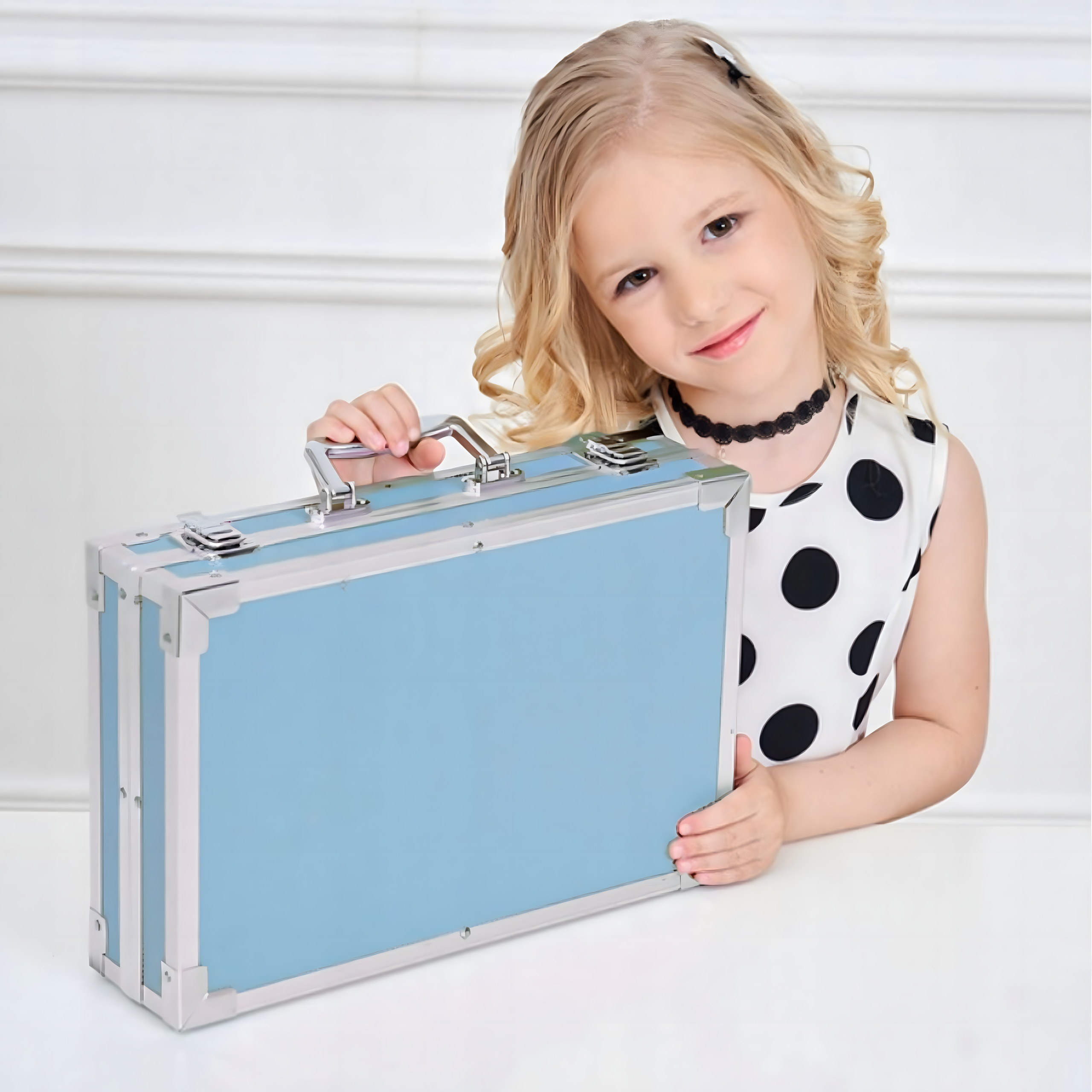 Zestaw do Malowania dla Dzieci Artystyczny Plastyczny Kredki 145 el Walizka - obrazek 5