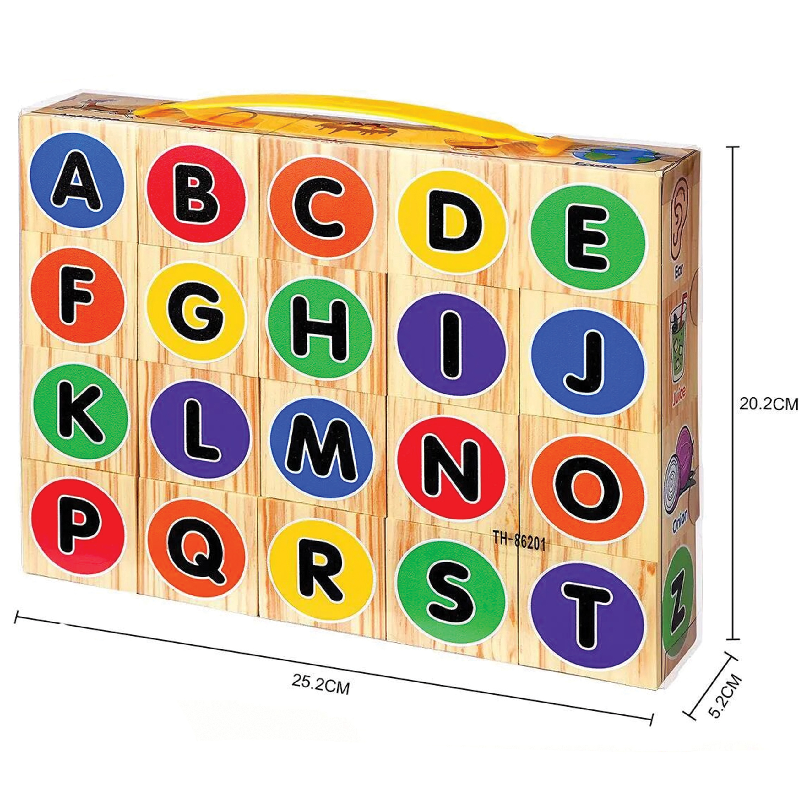 KLOCKI EDUKACYJNE PIANKOWE NAUKA LITEREK DLA DZIECI PREZENT 20 ELE. - obrazek 3