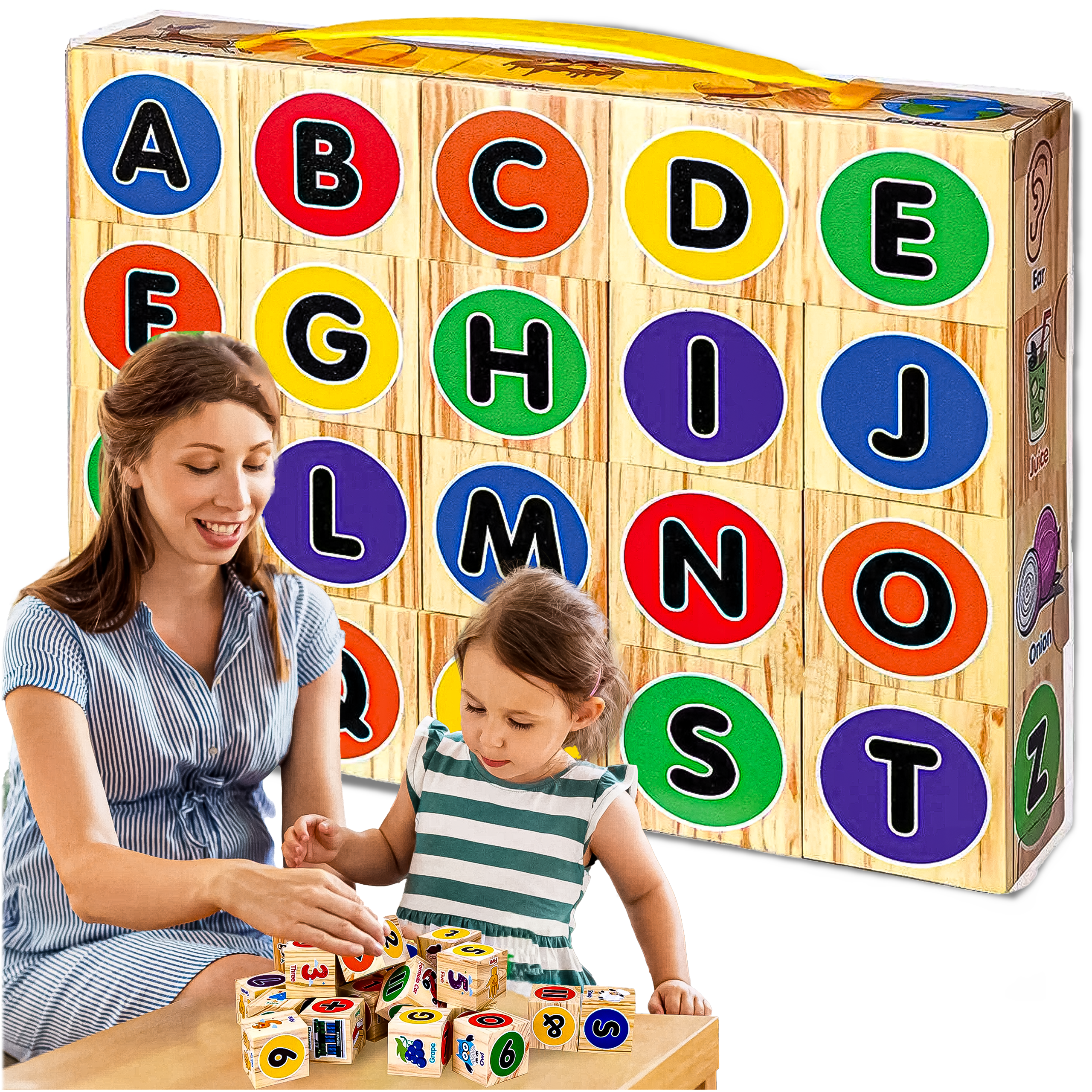 KLOCKI EDUKACYJNE PIANKOWE NAUKA LITEREK DLA DZIECI PREZENT 20 ELE. - obrazek 6