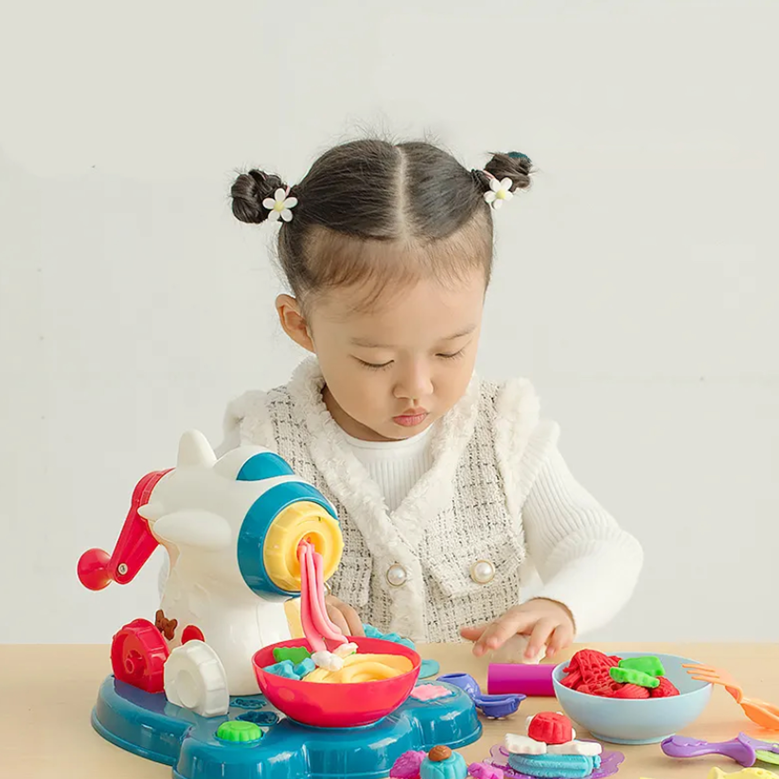 ZABAWKA PRODUKCJA MAKARONÓW MULTIFUNKCYJNA EDUKACYJNA DLA DZIECI ZESTAW - obrazek 8