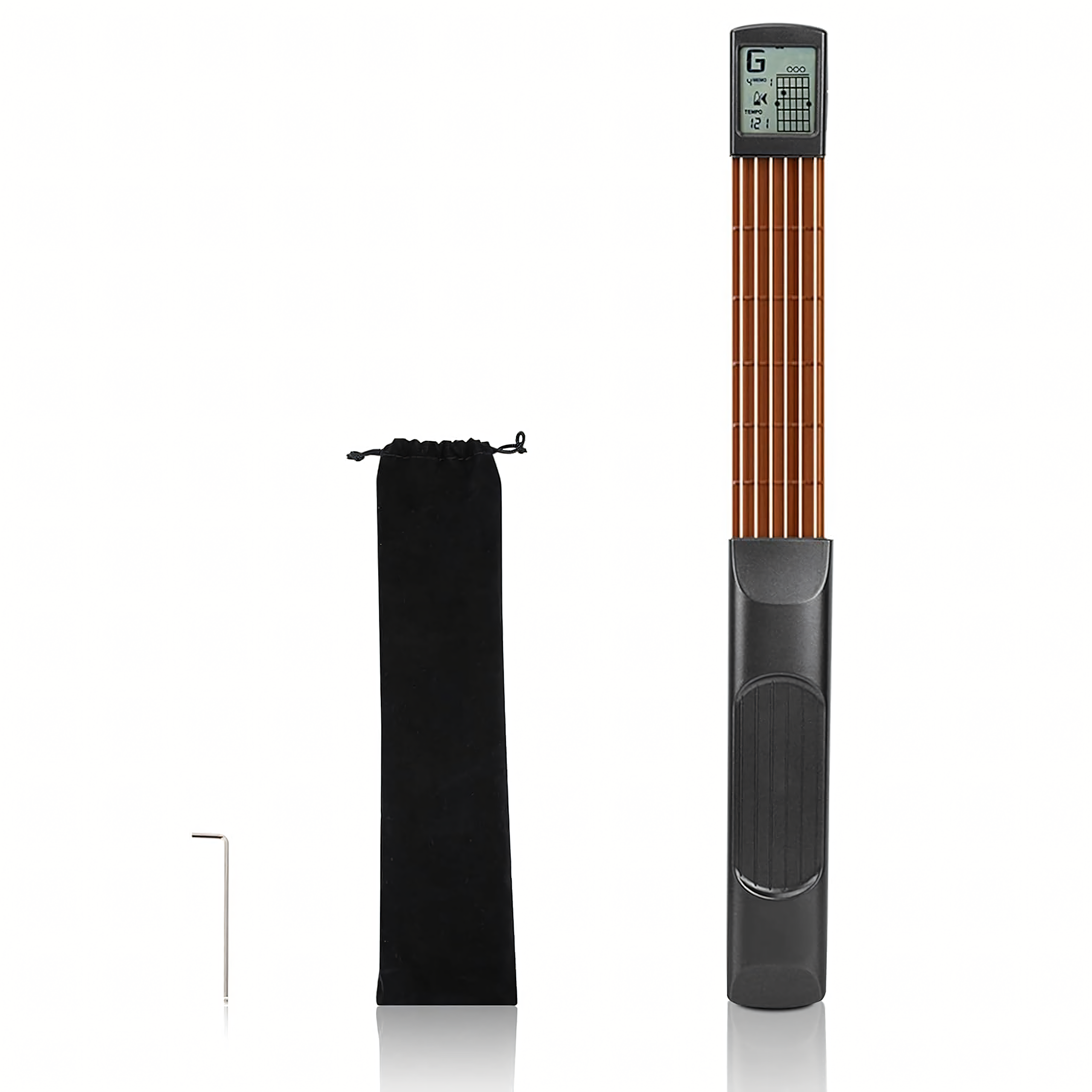 Cyfrowy Trener Trenażer Akordów Gitarowych z Ekranem Przenośna Mini Gitara - obrazek 6