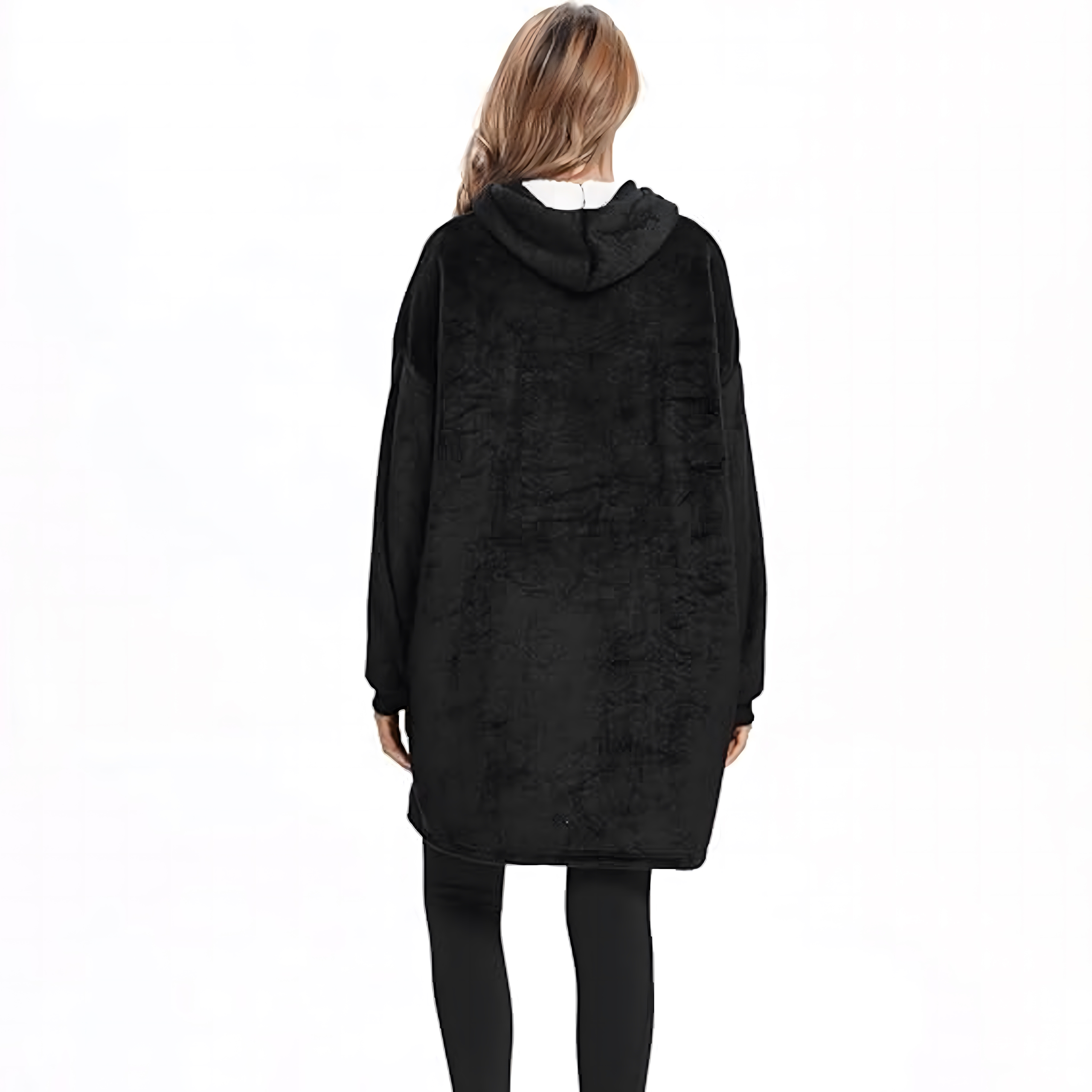 DUŻA BLUZA KOC KOCOBLUZA OVERSIZE GRUBA Z KAPTUREM SZLAFROK DAMSKA MĘSKA - obrazek 7