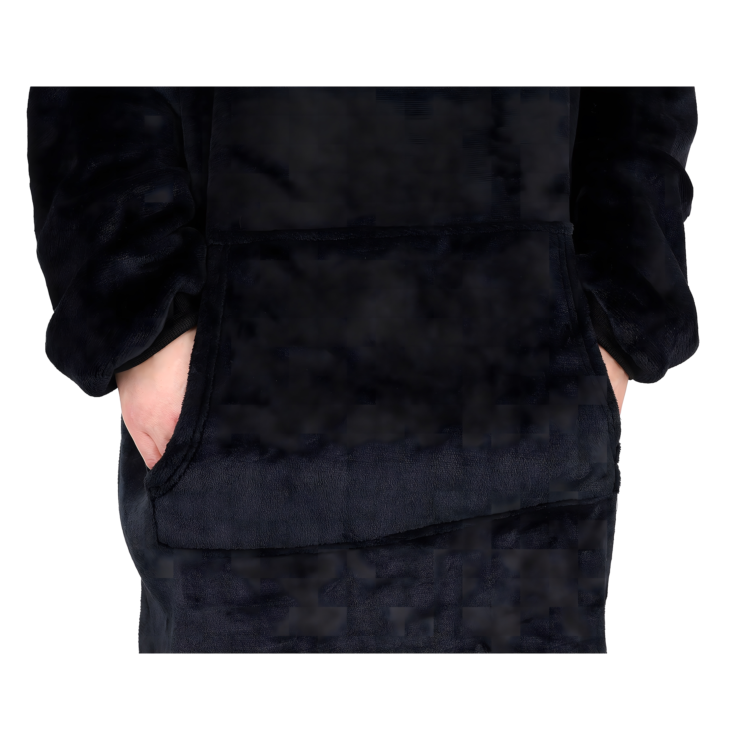 DUŻA BLUZA KOC KOCOBLUZA OVERSIZE GRUBA Z KAPTUREM SZLAFROK DAMSKA MĘSKA - obrazek 10