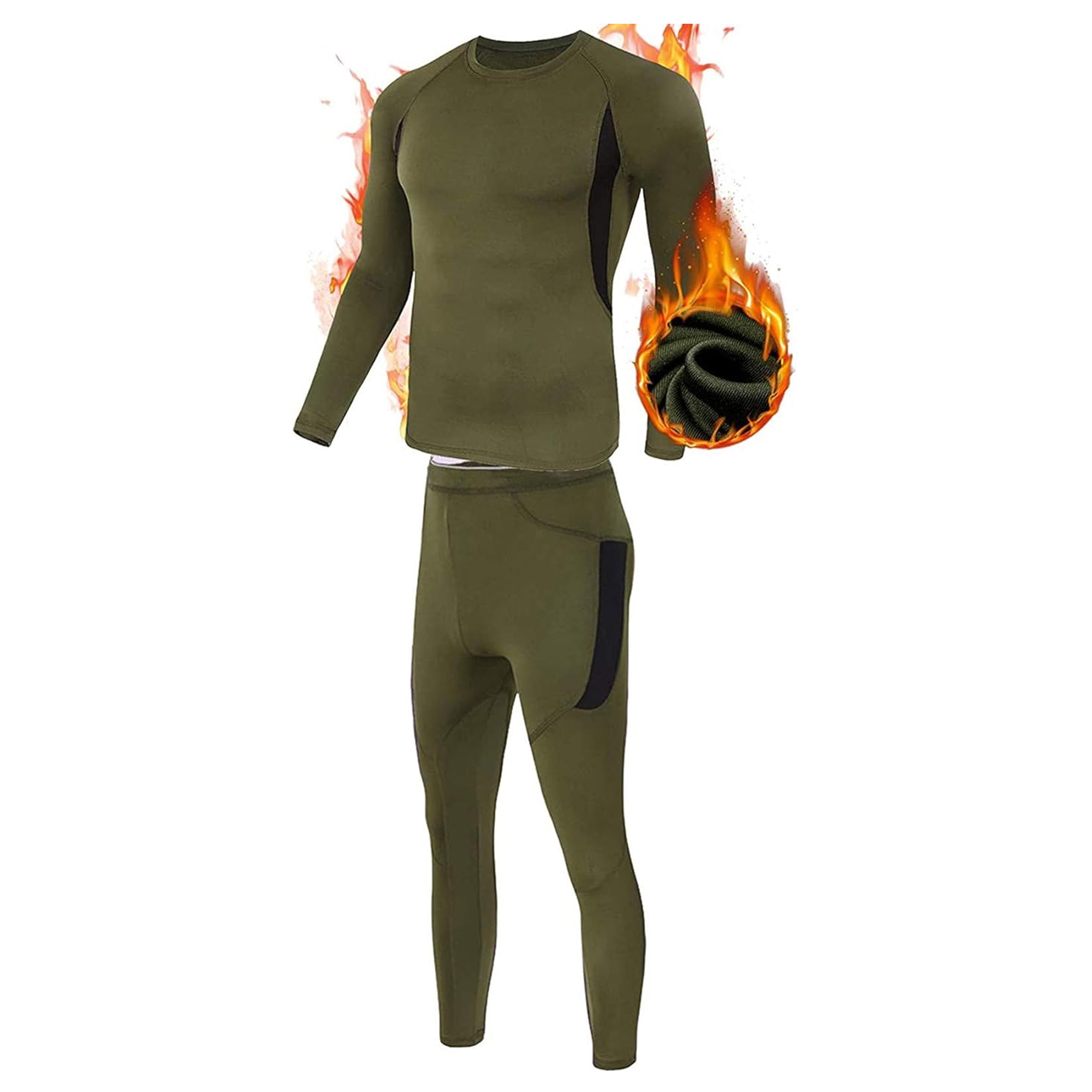 Bielizna Termoaktywna Ciepła Odzież Termiczna Zimowa Męska Militarna roz. L - obrazek 6