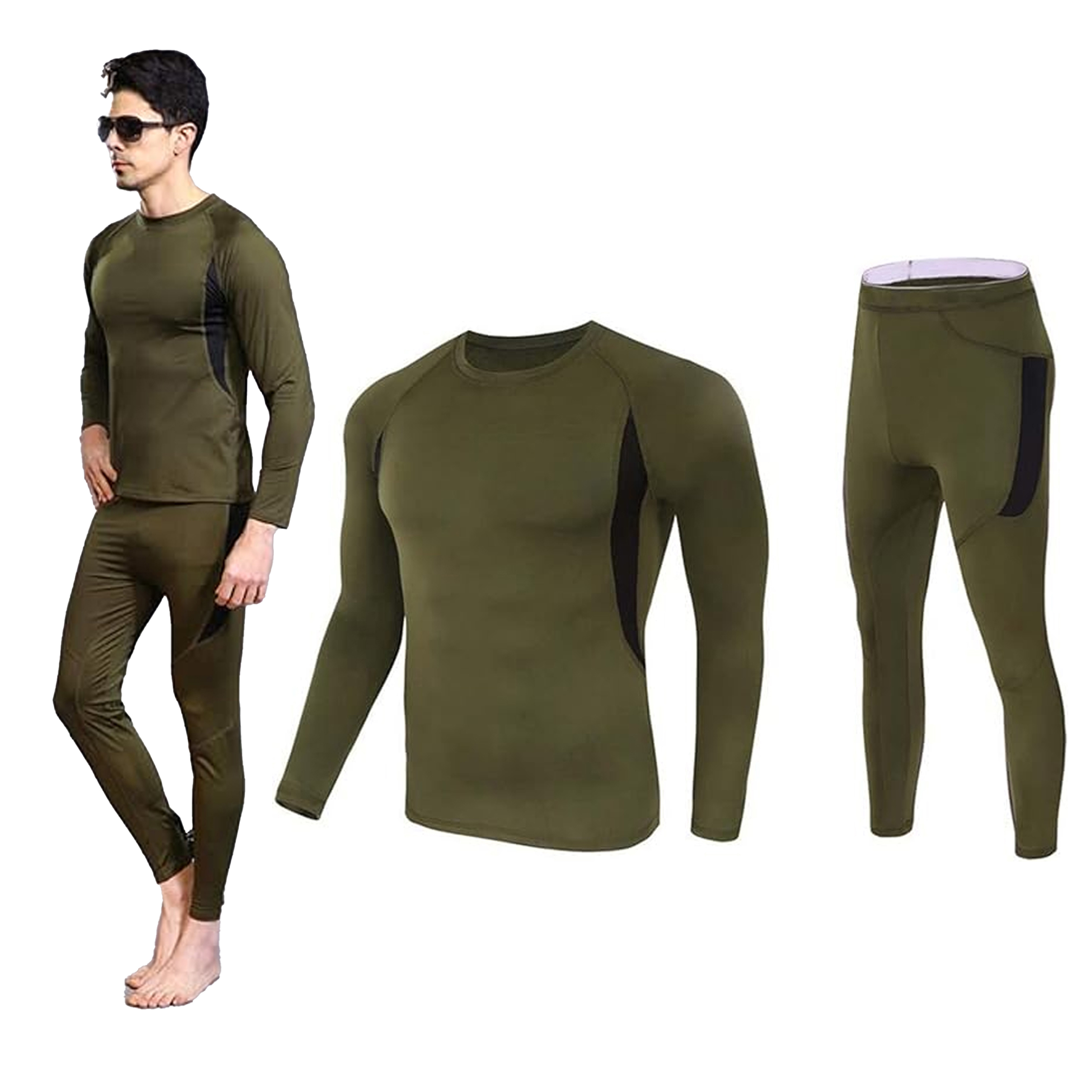 Bielizna Termoaktywna Ciepła Odzież Termiczna Zimowa Męska Militarna roz. L - obrazek 3