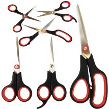 NOŻYCZKI BIUROWE SZKOLNE ZESTAW NOŻYCZEK 3 SZTUKI UNIWERSALNE DO SZKOŁY